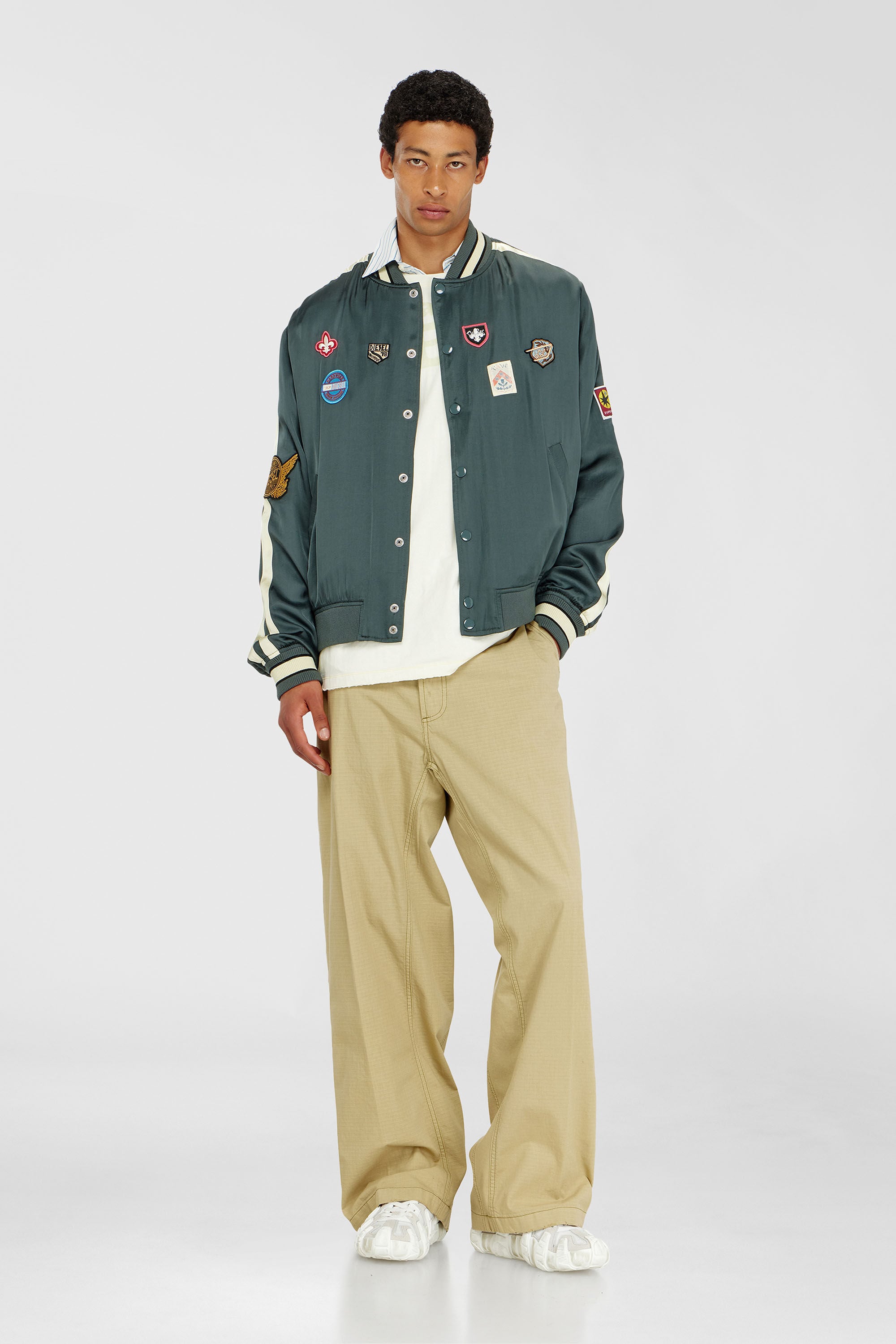 Diesel - J-ANNU, Male's ジャケット in ダークグリーン - 1