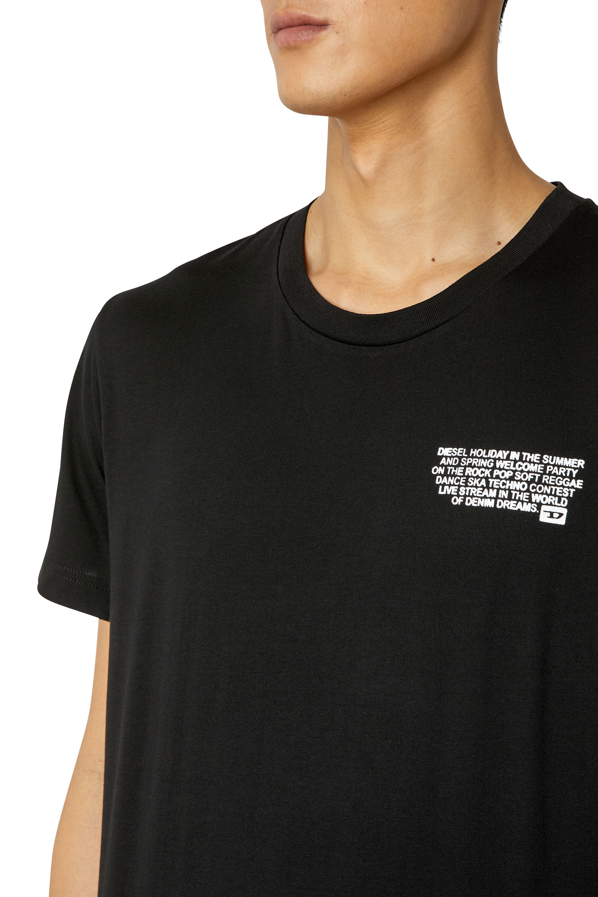 Diesel - T-DIEGOR-K57, Male's Tシャツ スリムフィット in ブラック - 4