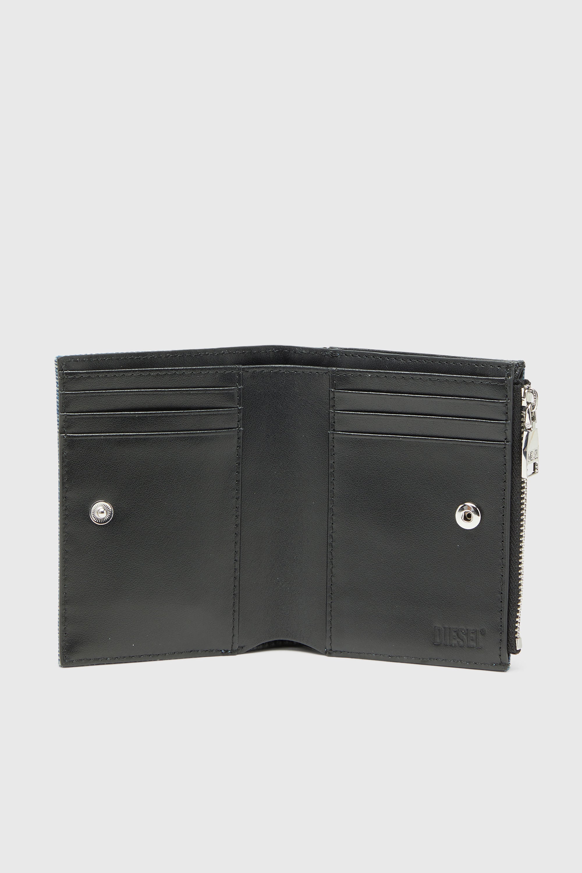 Diesel - 1DR BI FOLD ZIP II, Female's 二つ折りウォレット in ブルー - 3