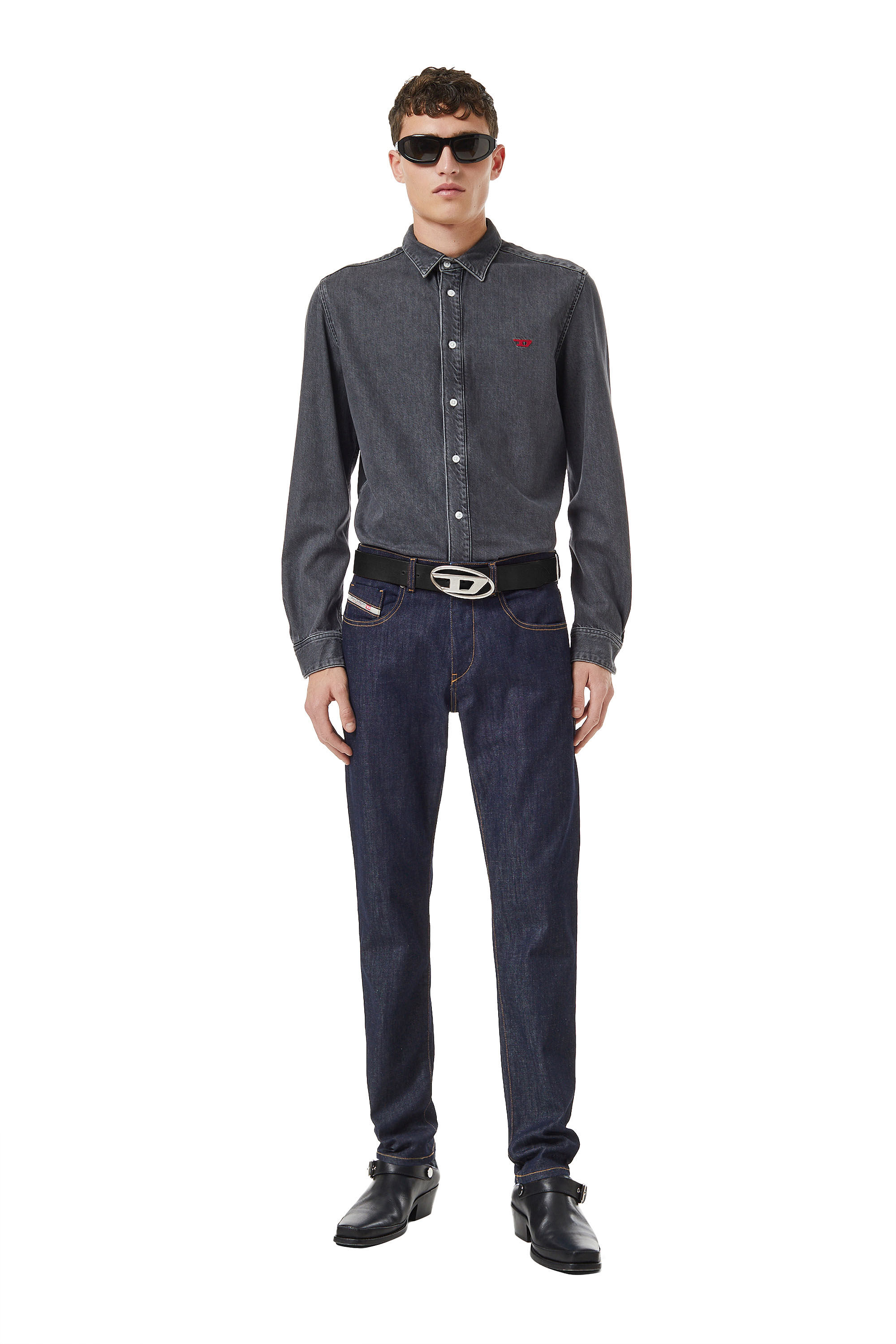 Diesel - Male's Slim Jeans 2019 D-Strukt Z9B89, ダークブルー - 1