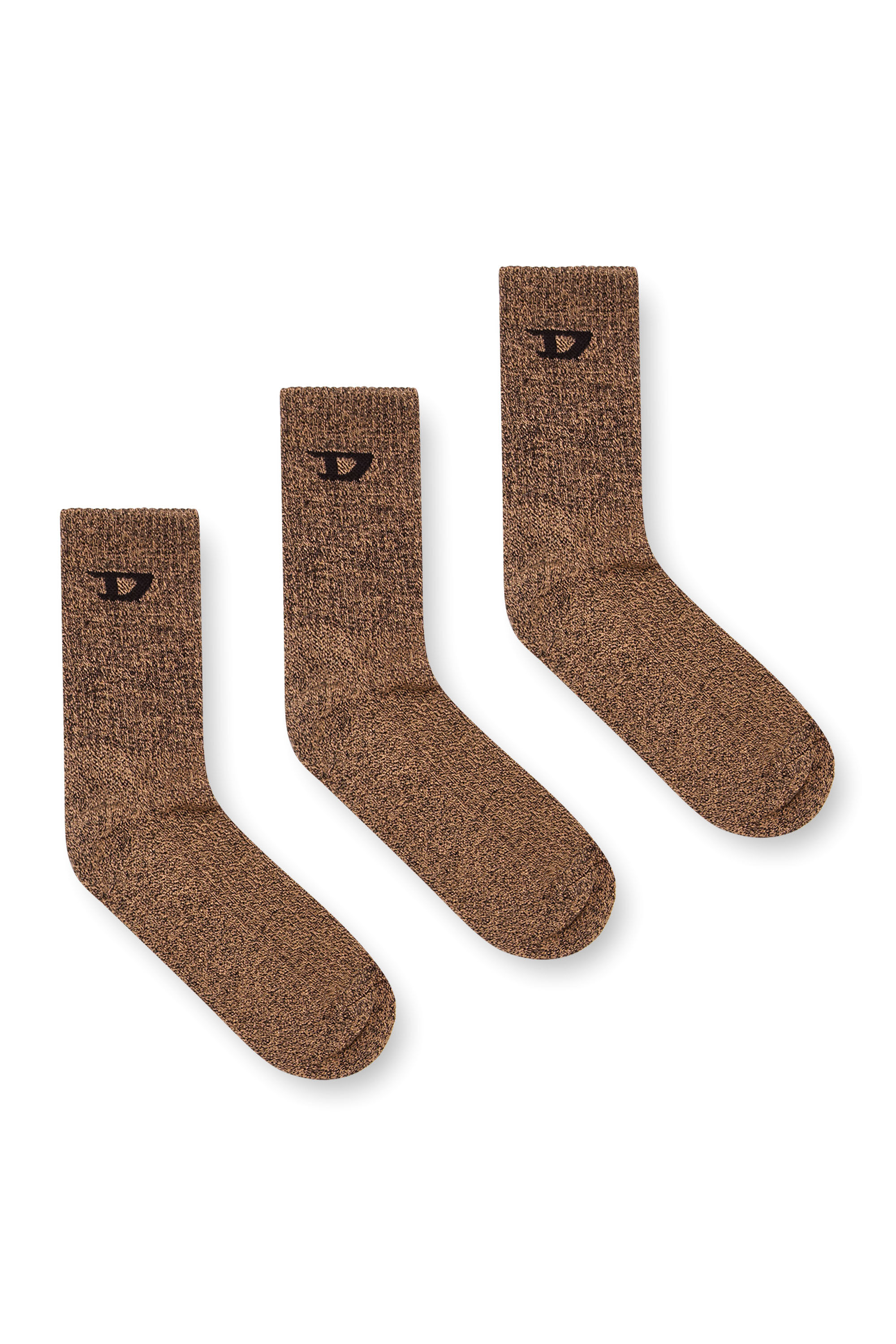 Diesel - SKM-D-TENNIS-CREW-17.5-S, Male's Cotton sock with cushioned sole in グレー - 1