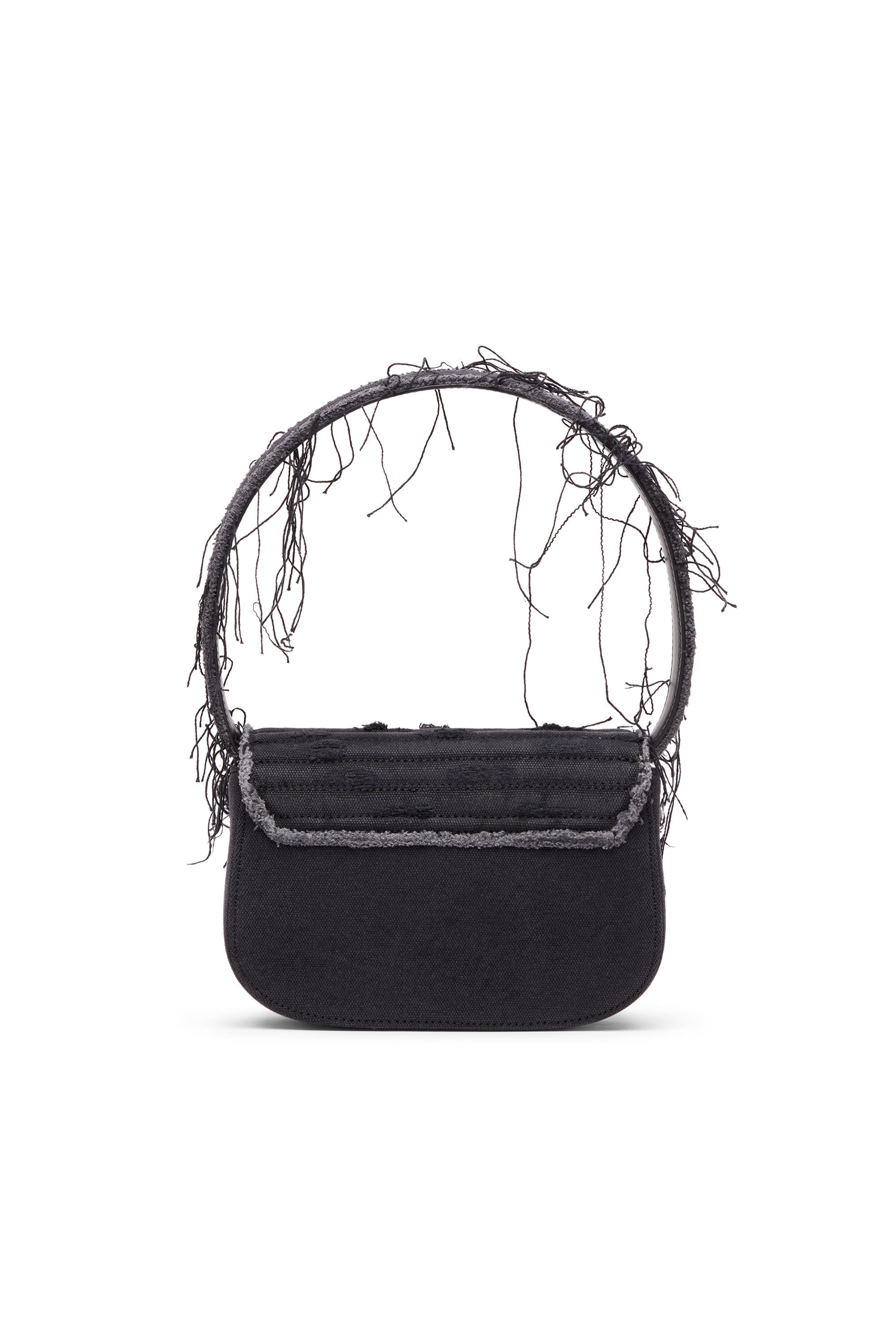 Diesel - 1DR, Female's 1DR-Iconic shoulder bag in canvas and leather in ブラック - 3