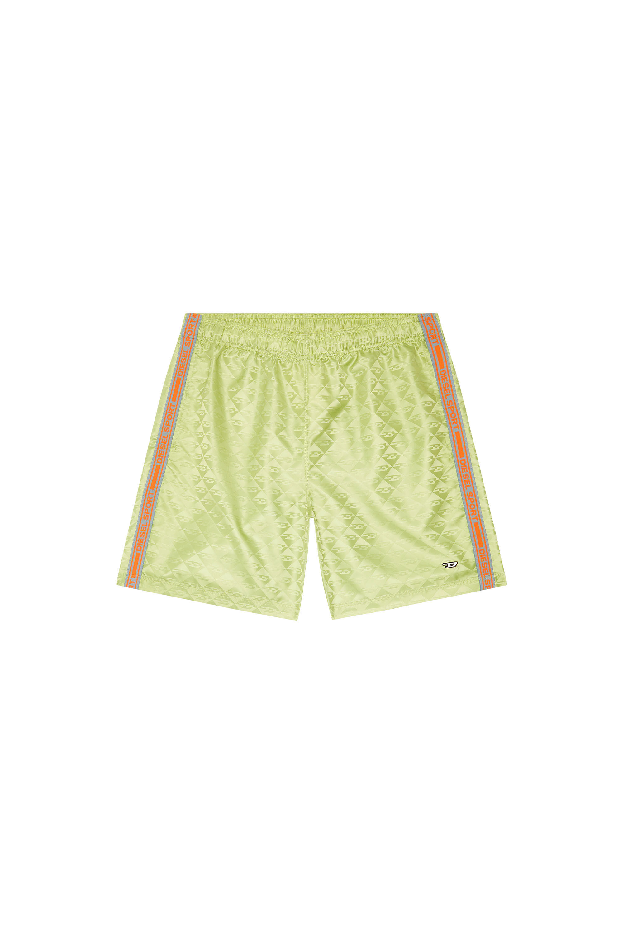 Diesel - AMWB-LESLIE-HT28, Male's トラックハーフパンツ トレーニング DIESEL SPORT in グリーン - 2