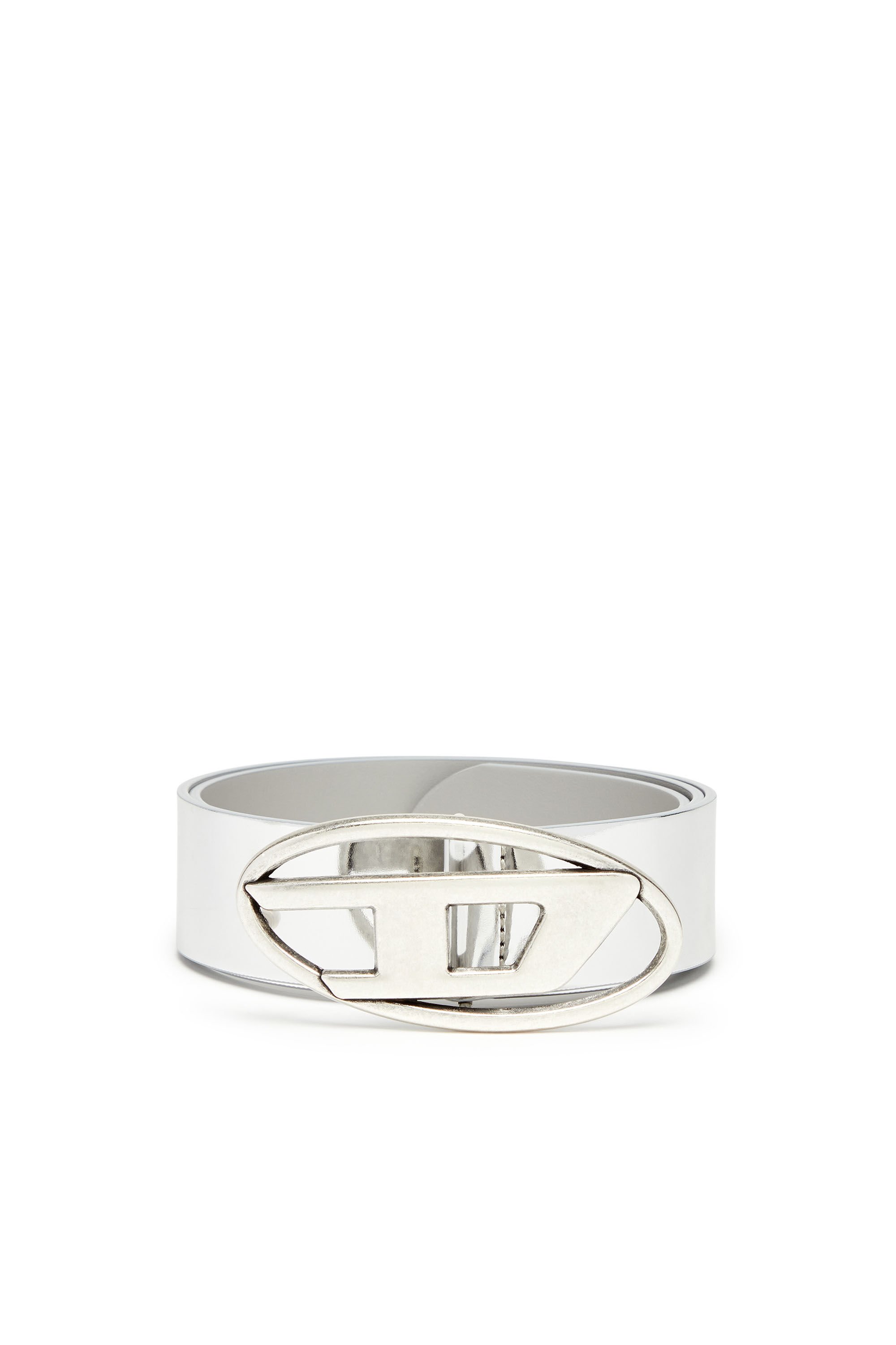 Diesel - B-1DR W, Male's ミラーPUベルト in シルバー - 1