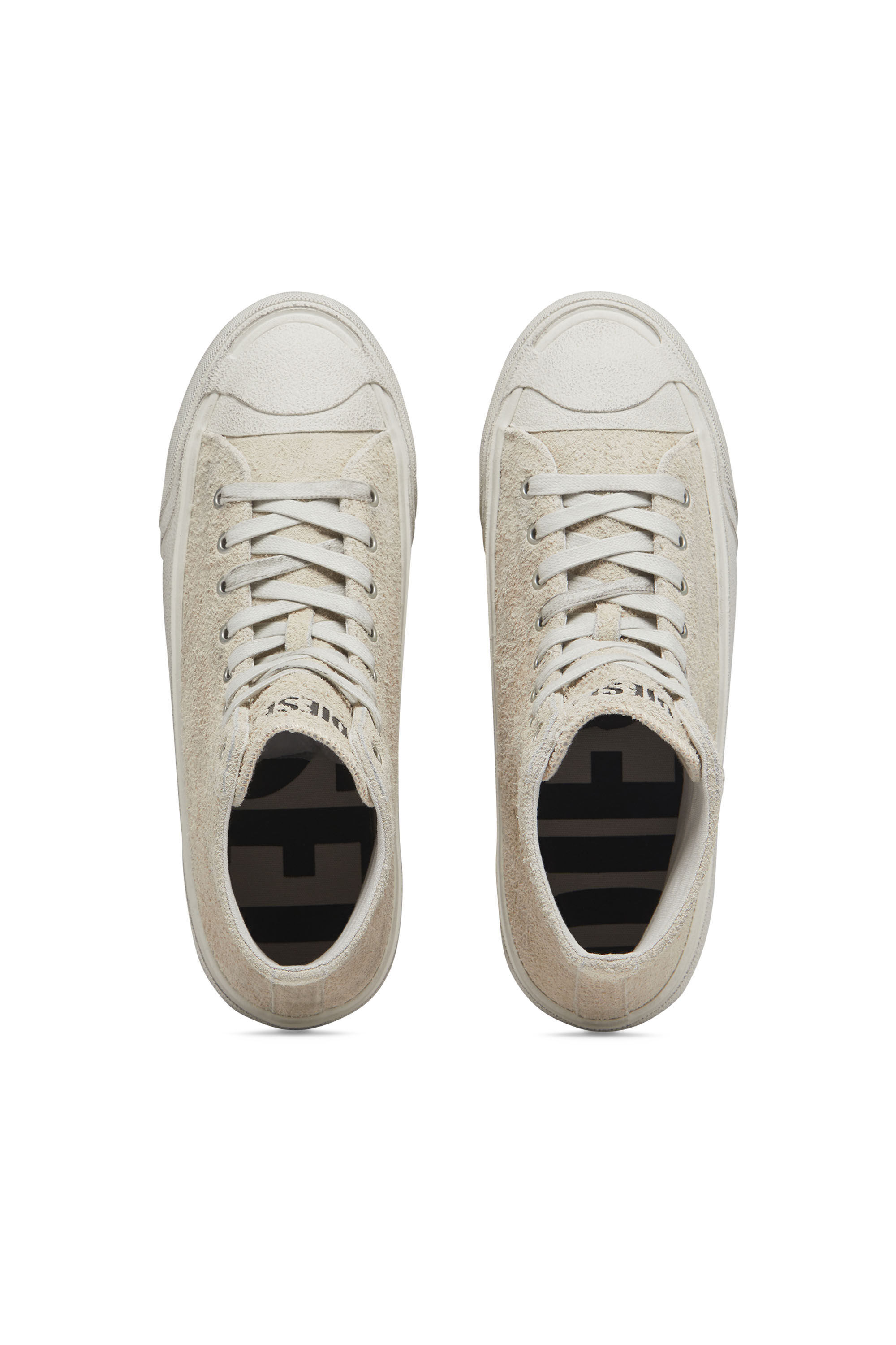Diesel - S-PRINCIPIA MID X, Male's カウレザー スウェード ミッドカット スニーカー - S-Principia Mid X in ホワイト - 5