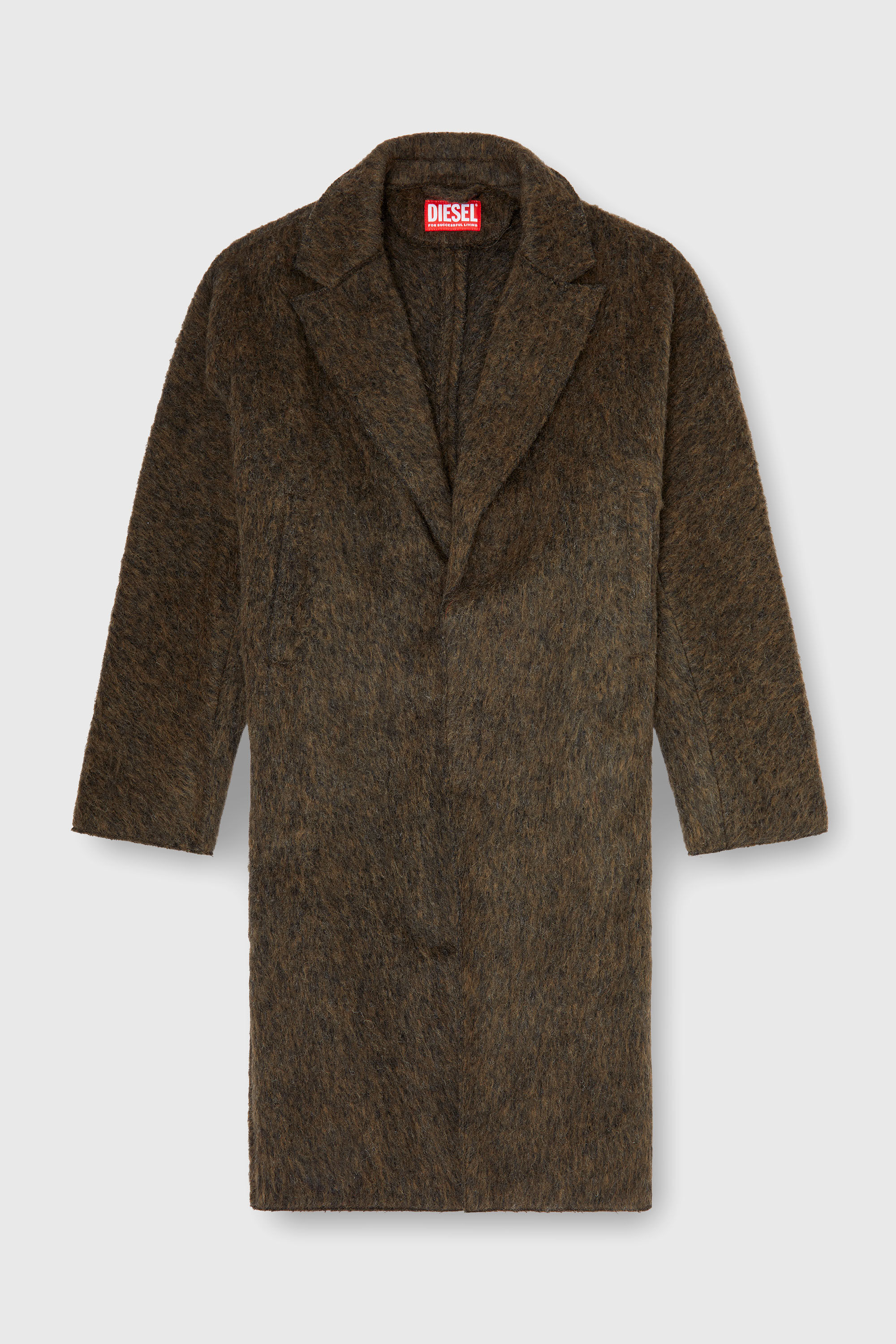 Diesel - W-HULL, Male's Coat in wool and alpaca blend in null - 2