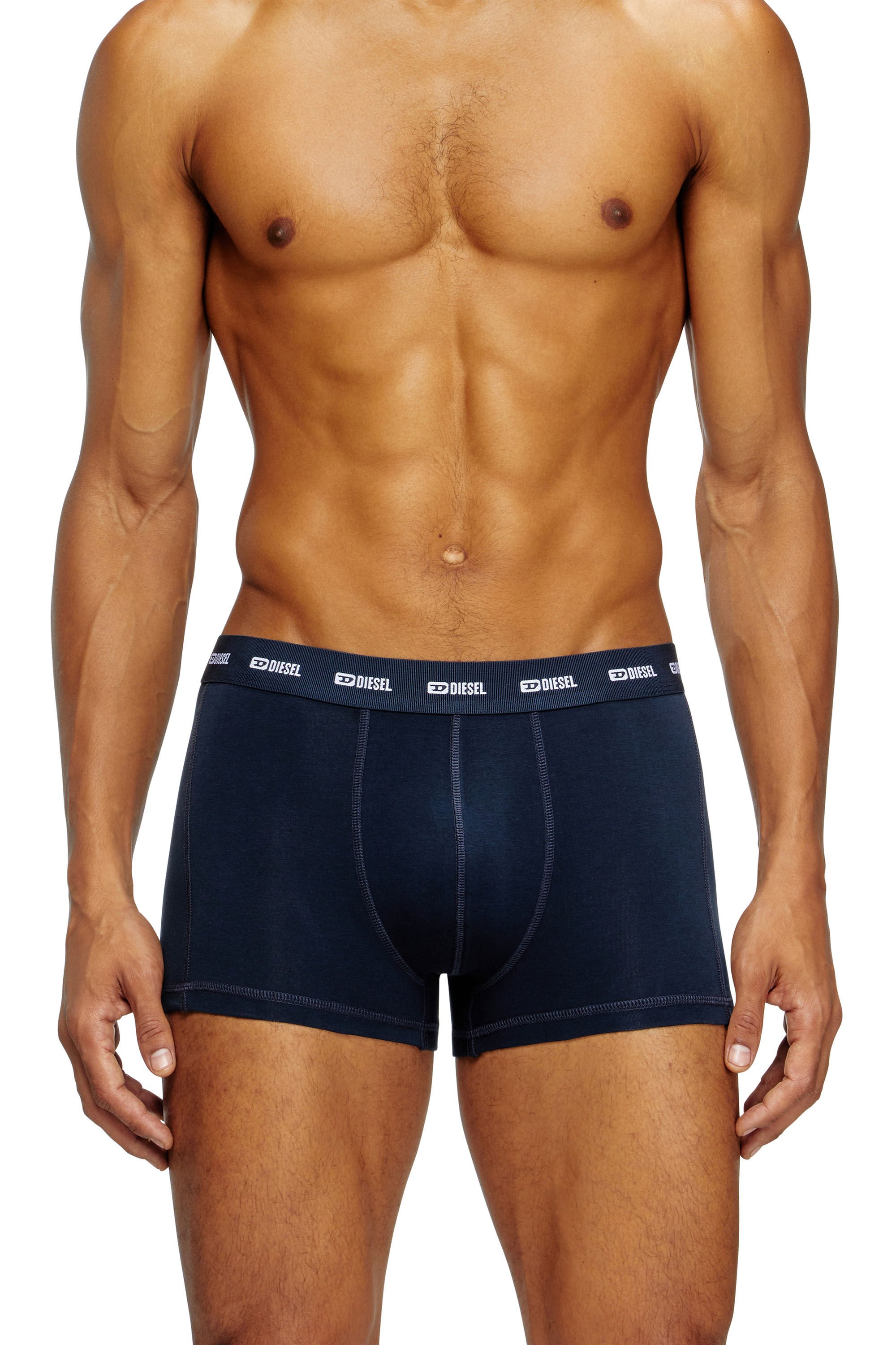 Diesel - DAMIEN-UTLT-3PACK, Male's 3-pack boxer briefs with floral motif in ブルー/ブラック - 3