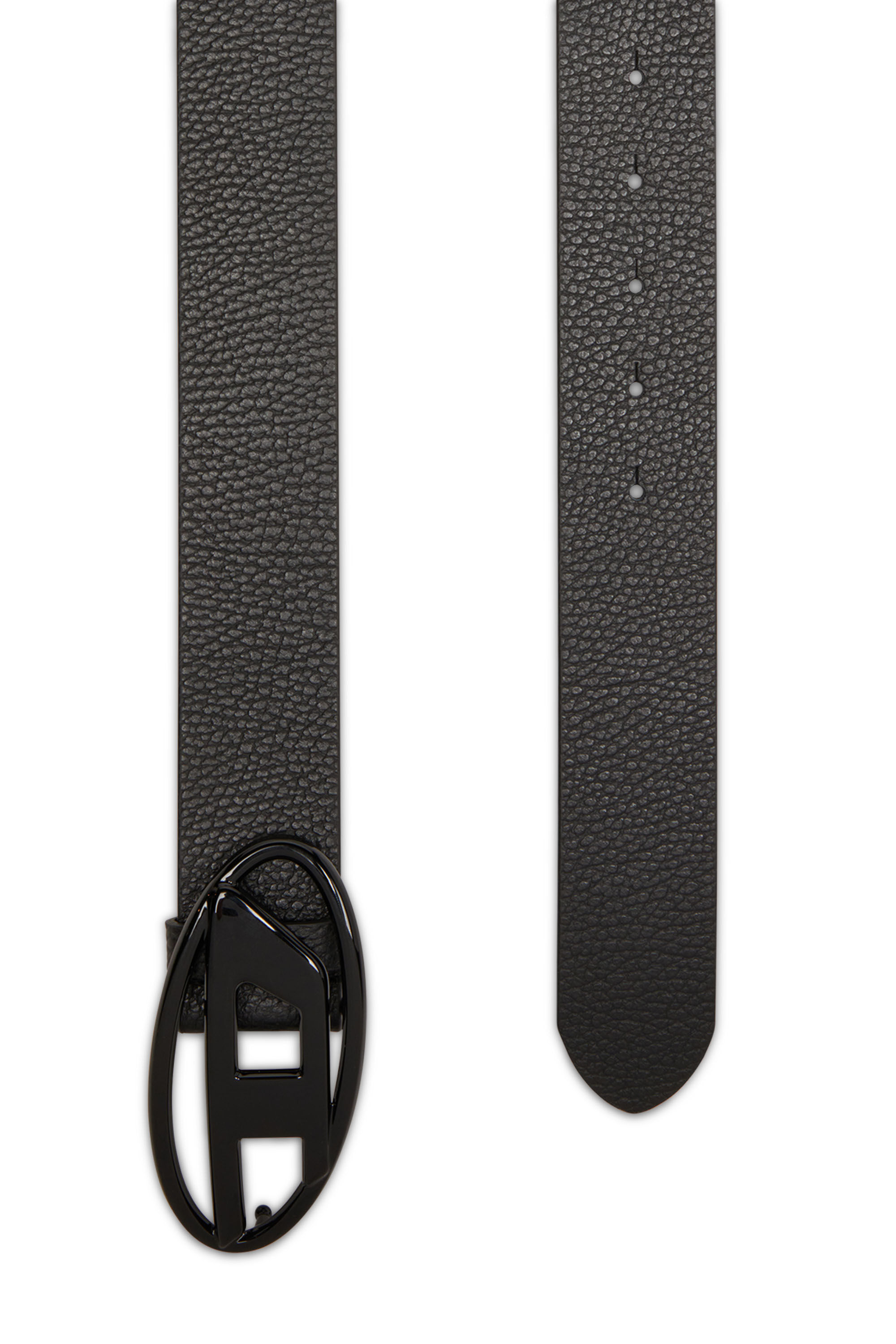 B-1DR Leather belt with matte buckle｜ブラック｜ウィメンズ｜DIESEL