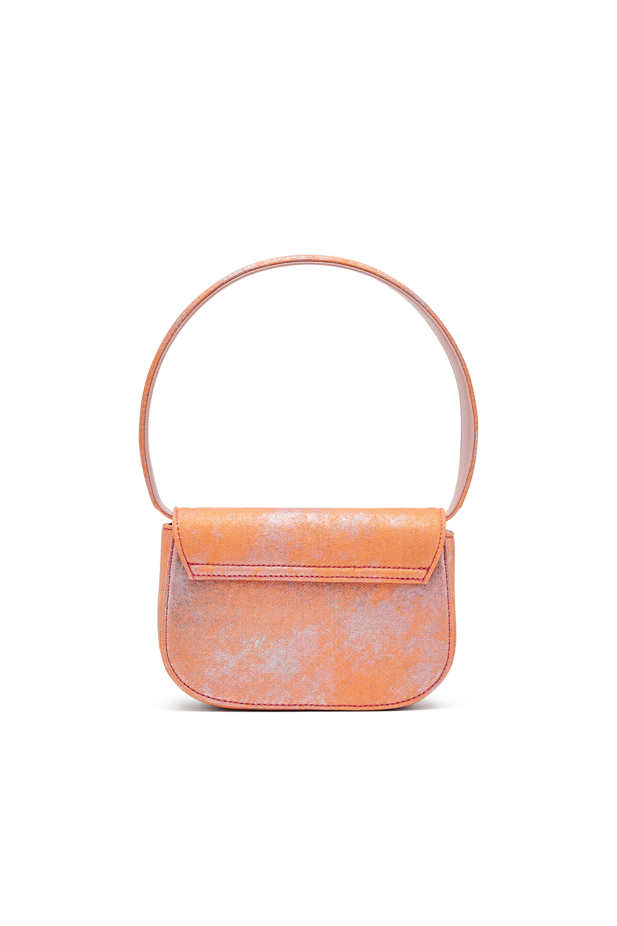 Diesel - 1DR, Female's 1DR-Iconic shoulder bag in pop colour denim in ピンク / ホワイト - 3
