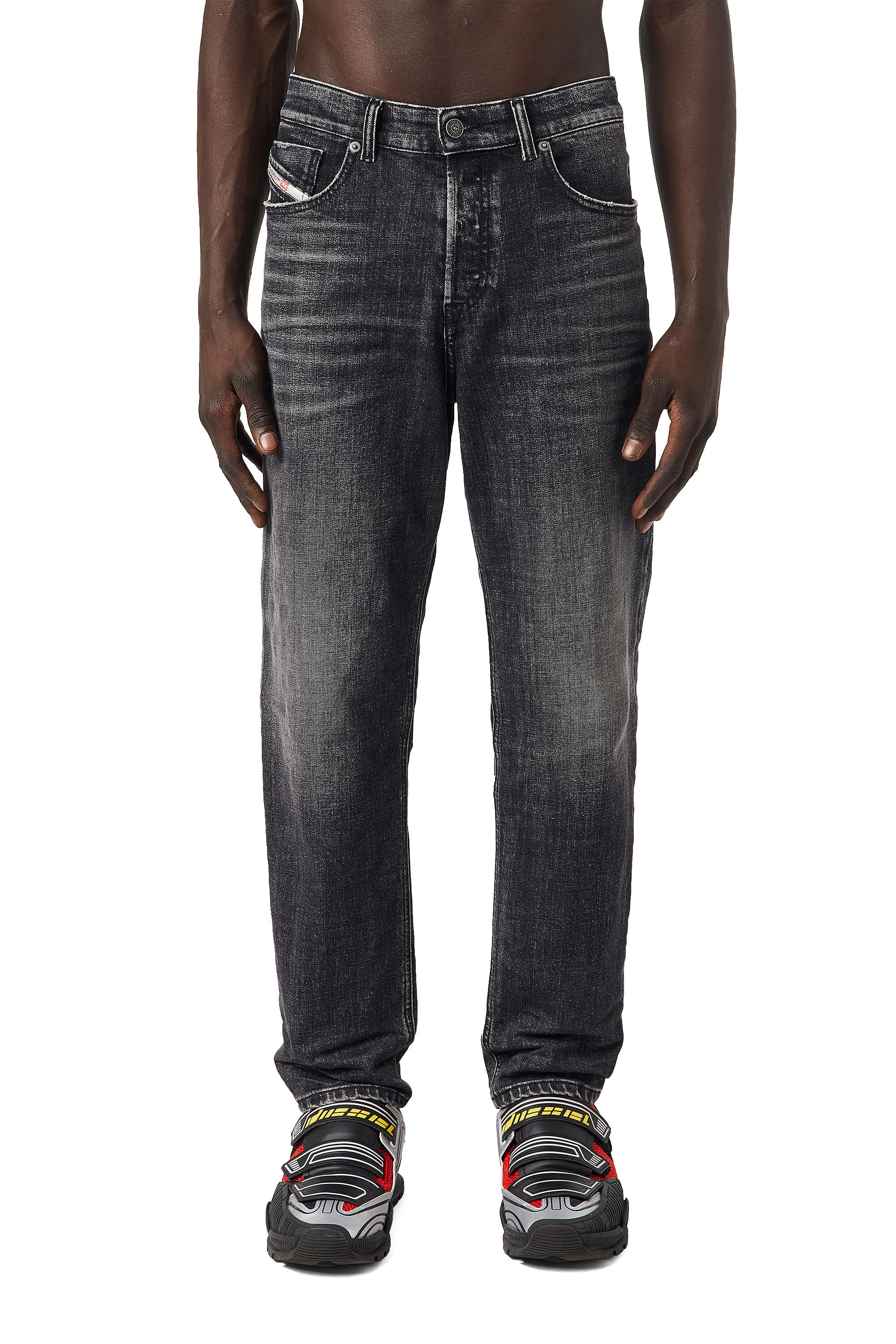 Diesel - 2005 D-FINING 09C75 Tapered Jeans, ブラック/ダークグレー - Image 3