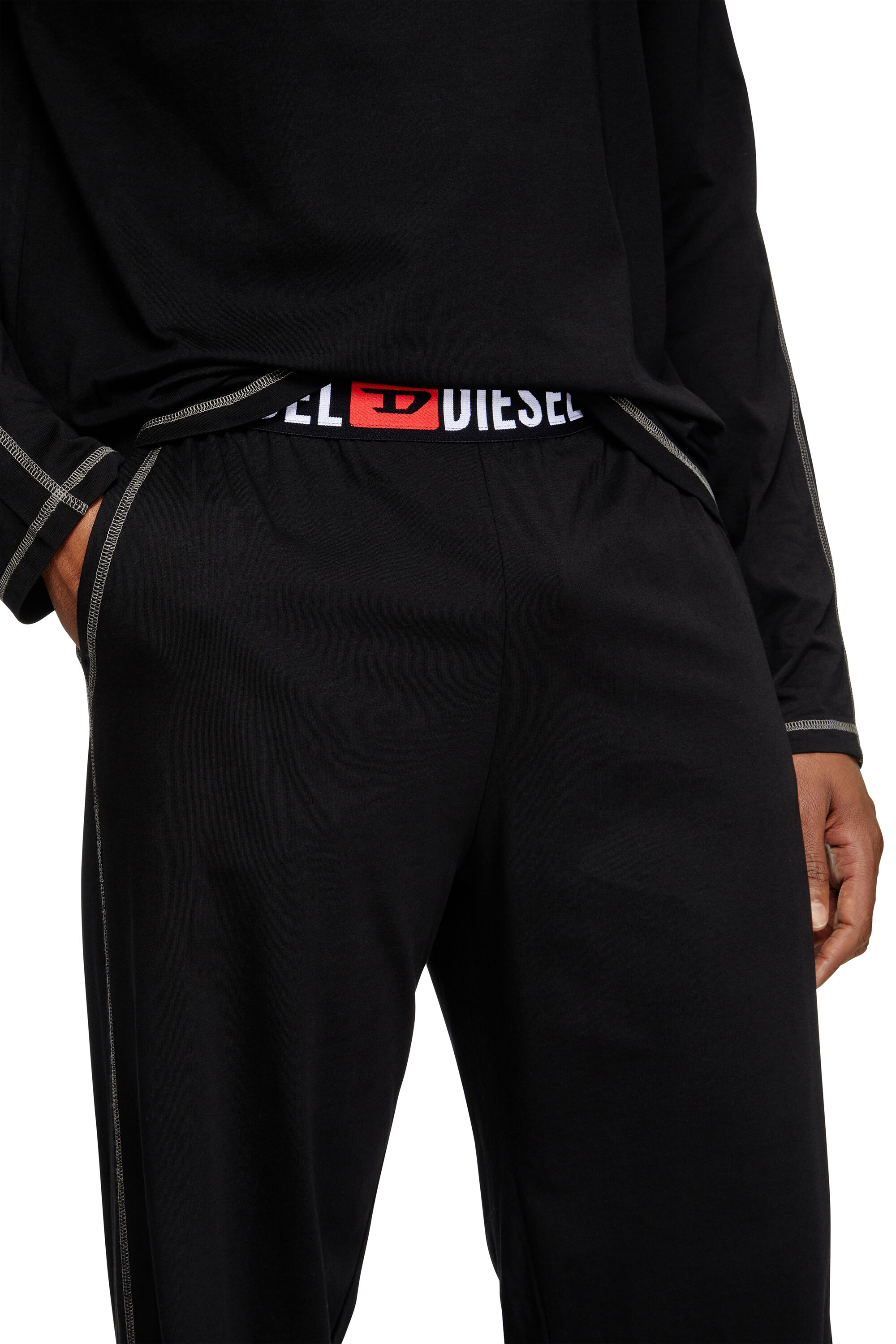 Diesel - SET-NOLAN-D-CORE, Male's Pajamas in cotton jersey in ブラック - 4