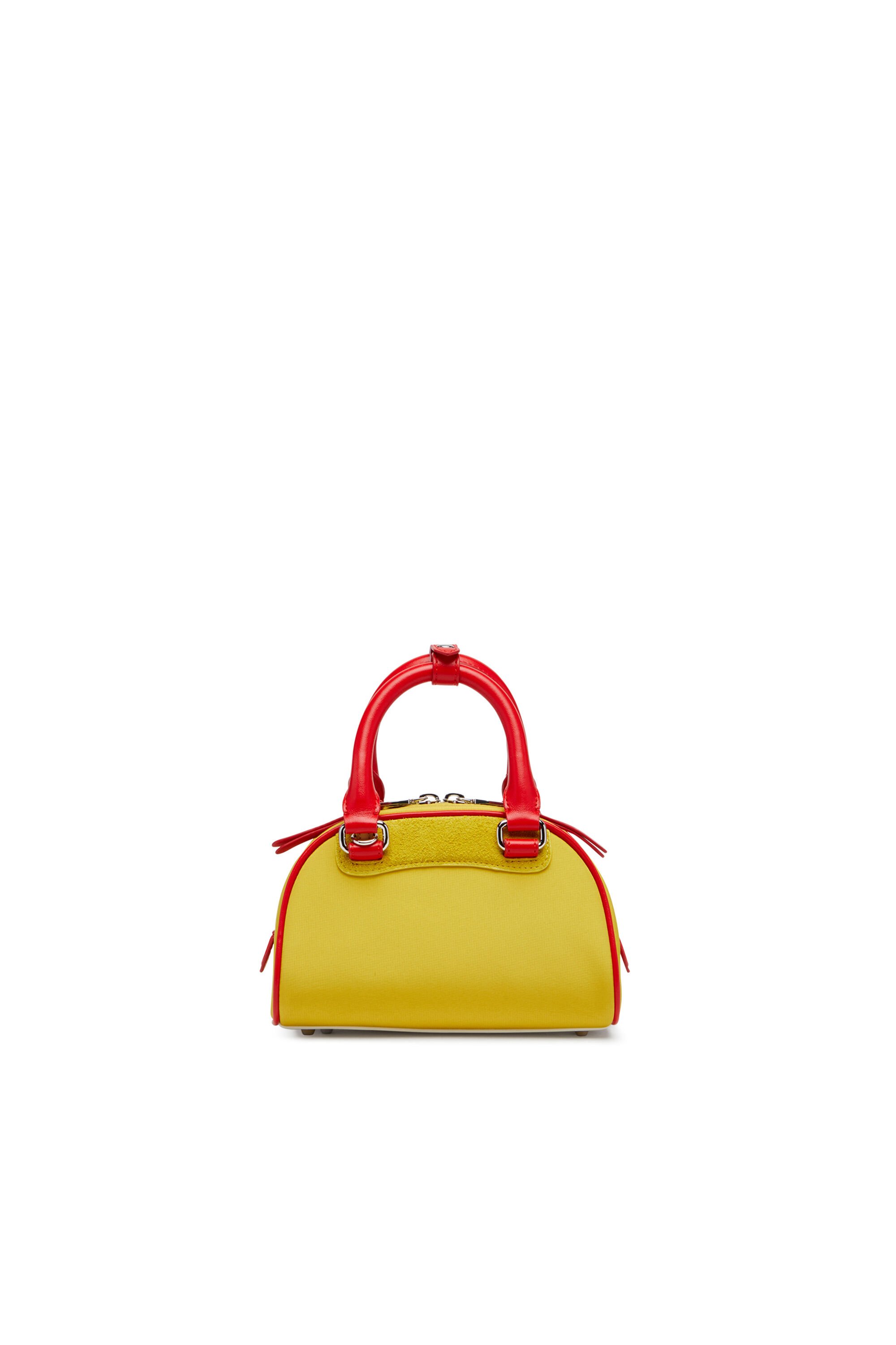 Diesel - 1DR DOME CROSSBODY, Female's Colour-block mini bowling bag in イエロー - 2