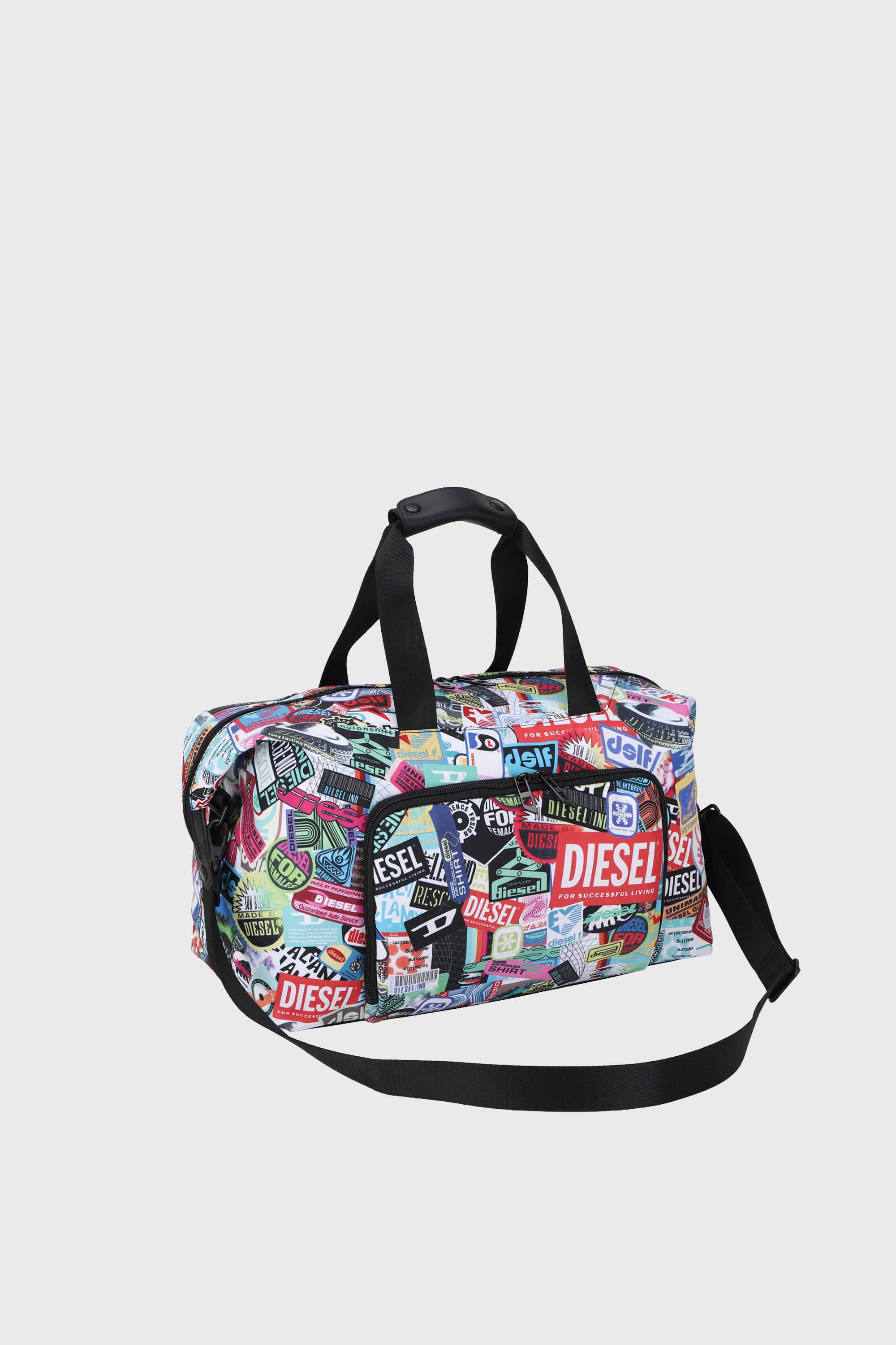 Diesel - DIESEL PC PRINTED DUFFLE-STICKERS- DSB00, Unisex's Pratical duffle bag with stickers in マルチカラー - 6