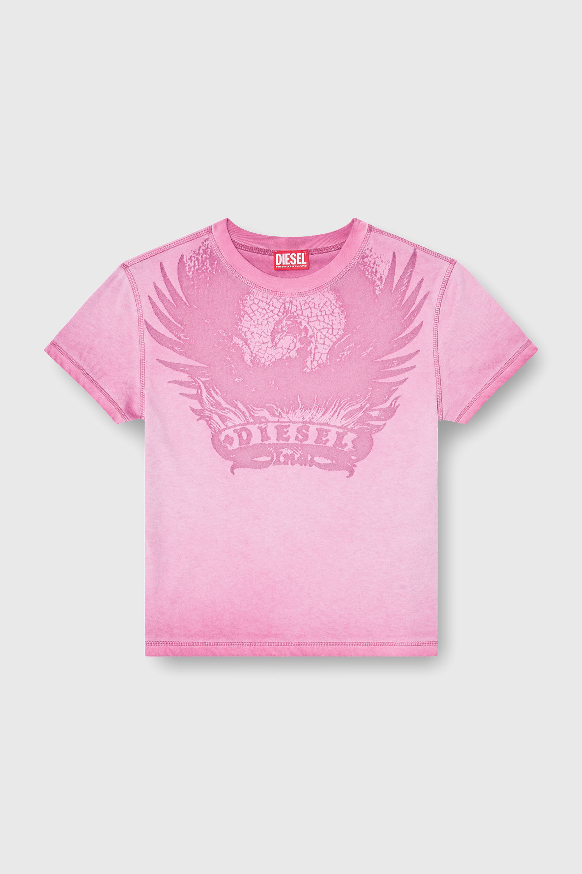 T-ILA-AA7 Tシャツ｜ピンク｜ウィメンズ｜DIESEL