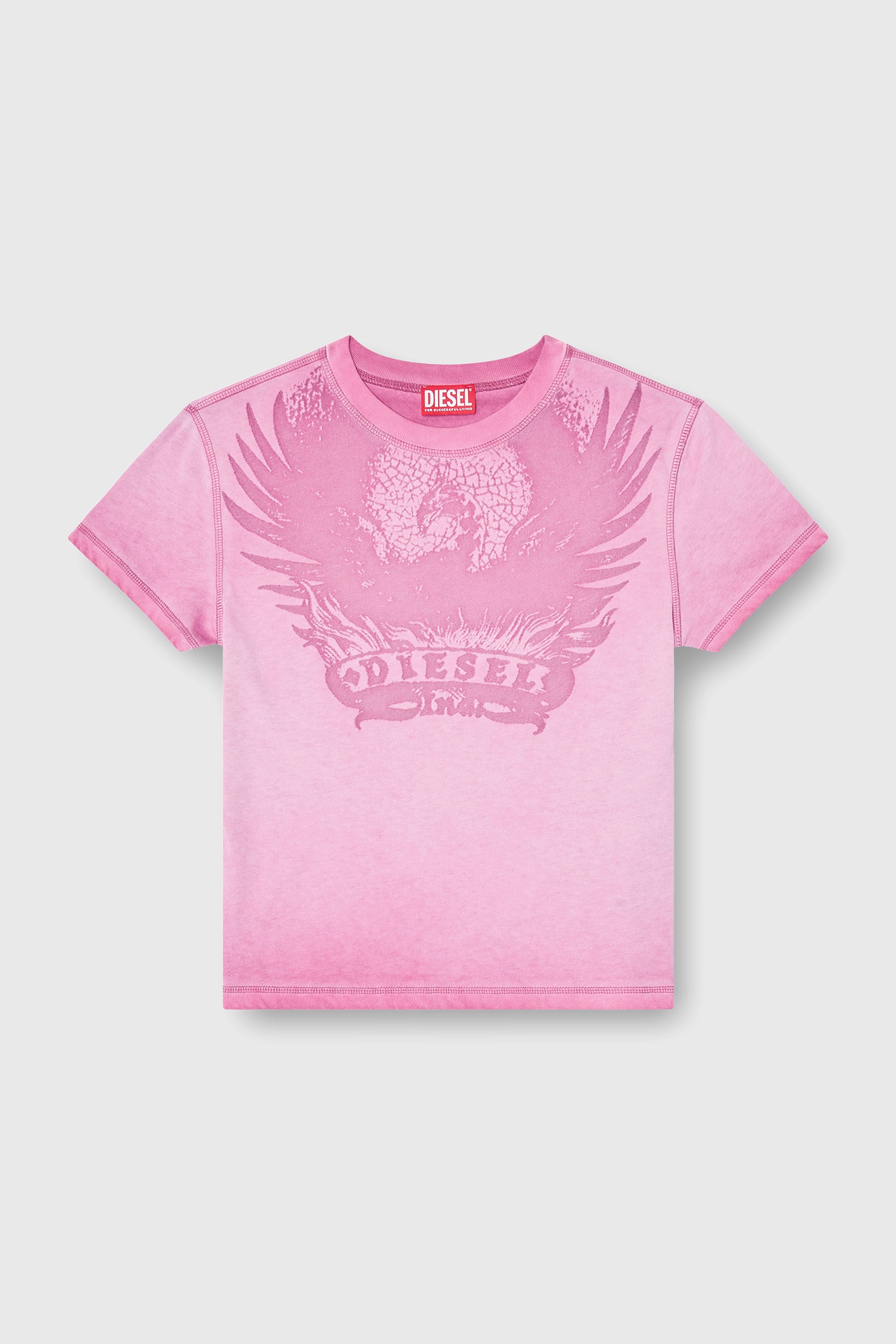 Diesel - T-ILA-AA7, Female's Tシャツ in ホットピンク - 2