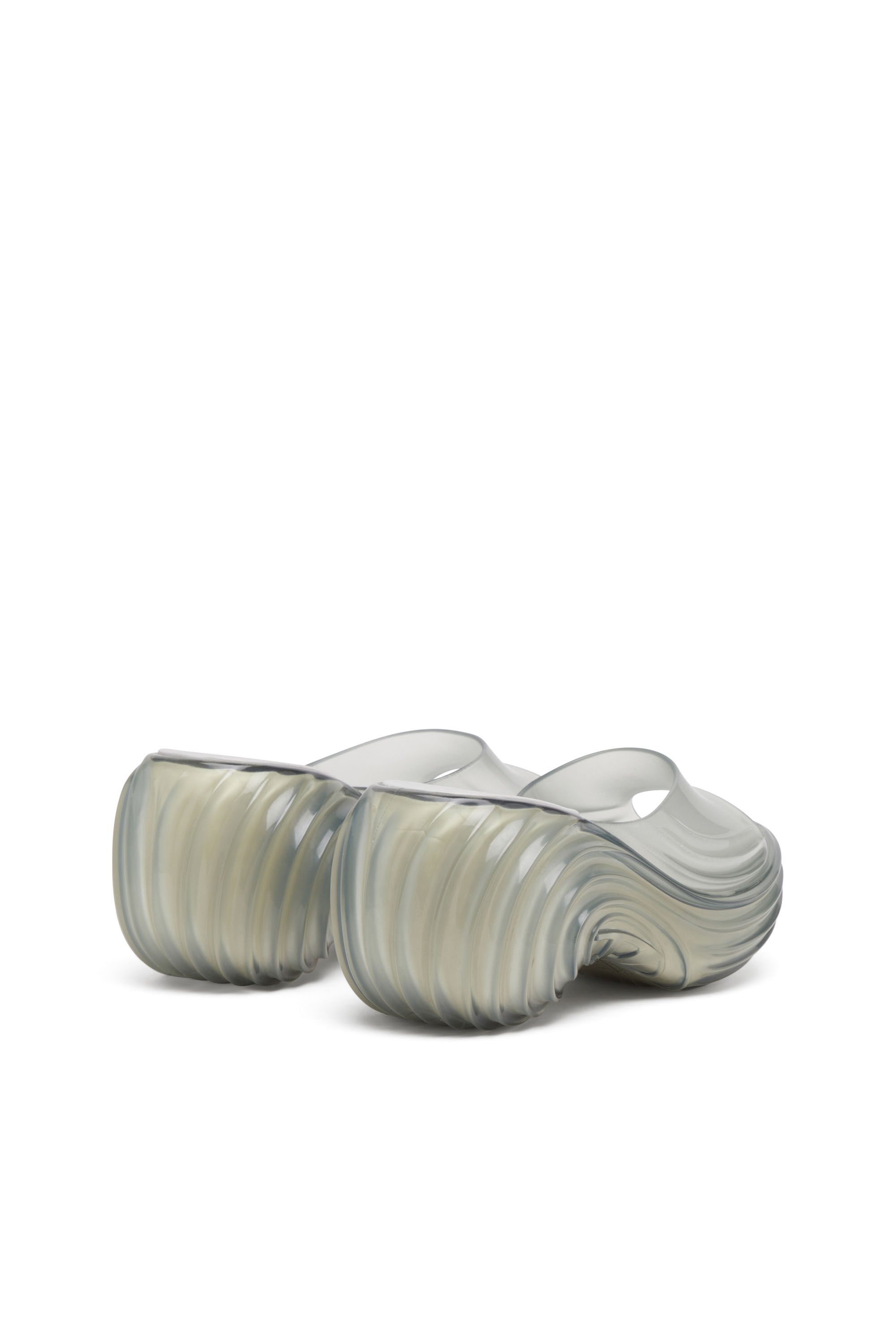 Diesel - MELISSA QUANTUM PLATFORM, Female's Platform mule in Melflex® in ライトグレー - 4
