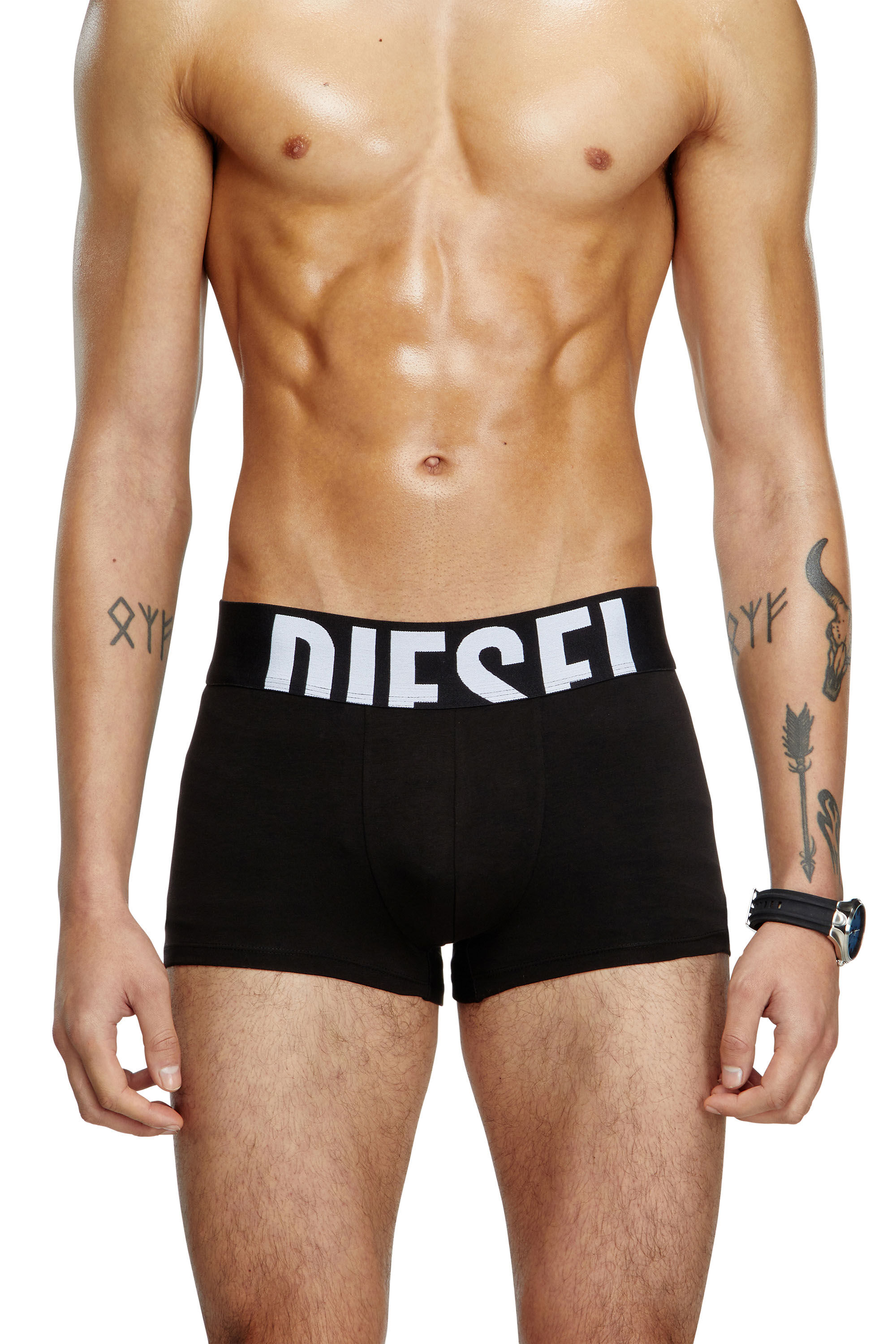Diesel - UMBX-DAMIENTHREEPACK-5.5EL, Male's Three-pack boxer briefs in stretch cotton in ブラック - 3