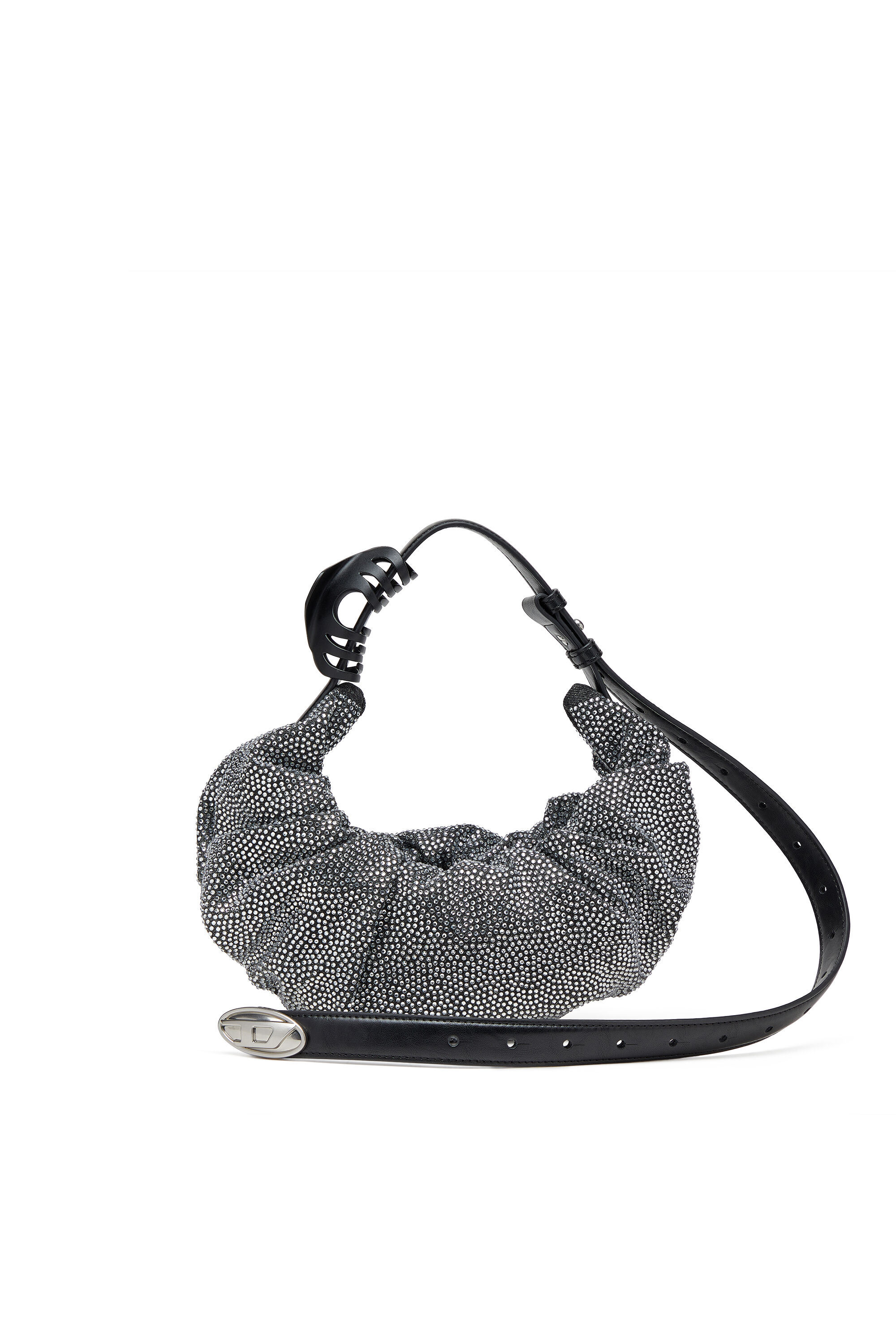 GRAB-D HOBO S Grab-D S-Small scrunched hobo bag in crystal denim