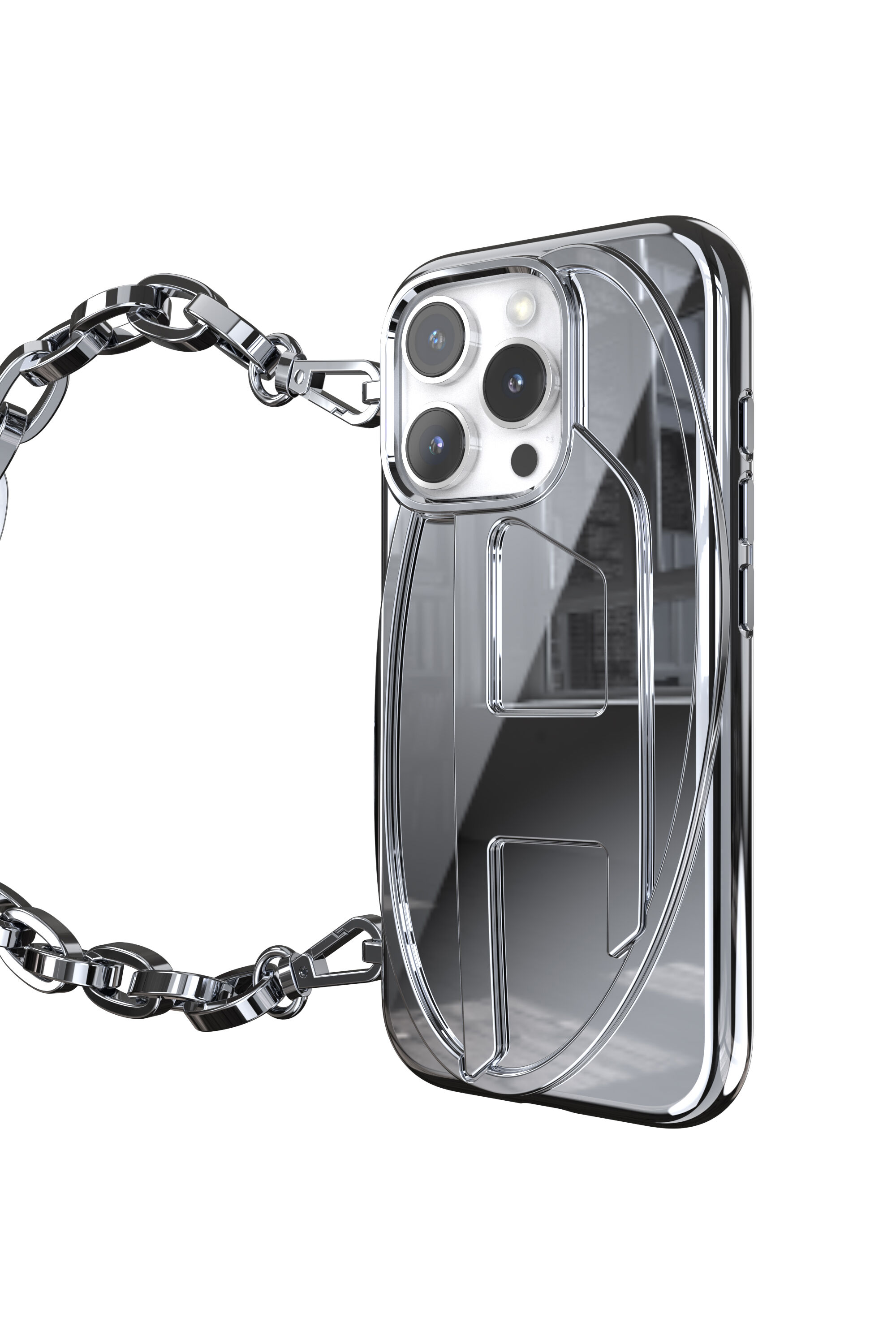 Diesel - 60259 MOULDED CASE, Unisex's Oval D Chain Case iPhone 16 Pro in ブラック - 2