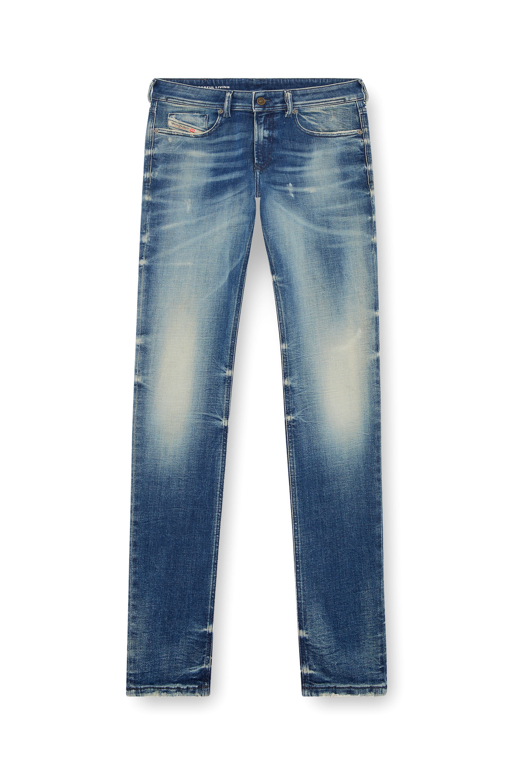 Diesel - Male's Skinny Jeans 1979 Sleenker 09J24, ミディアムブルー - 2