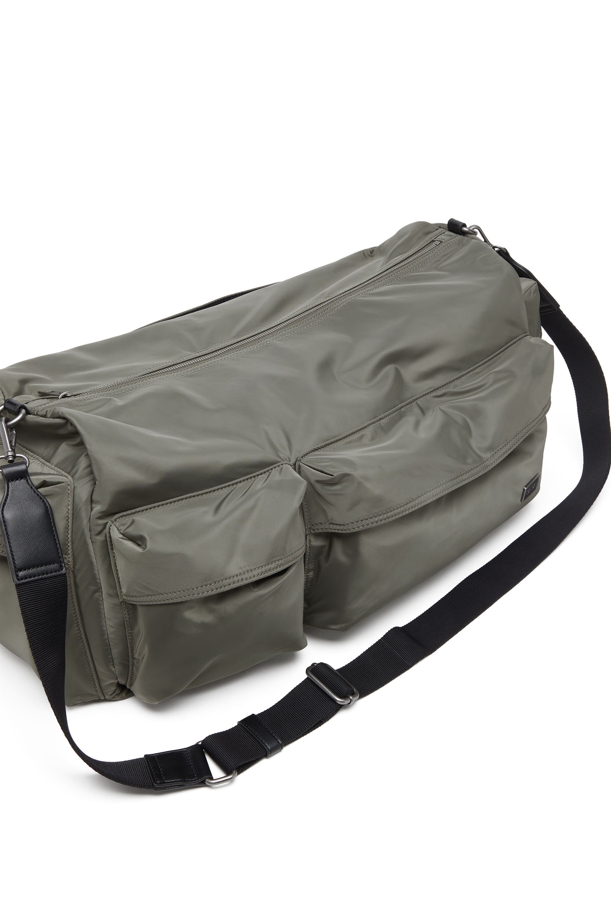 Diesel - MULTI-PKTS DUFFLE X, Unisex's Multi-Pkts-Multipocket duffle bag in utilitarian shell in ミリタリーグリーン - 5
