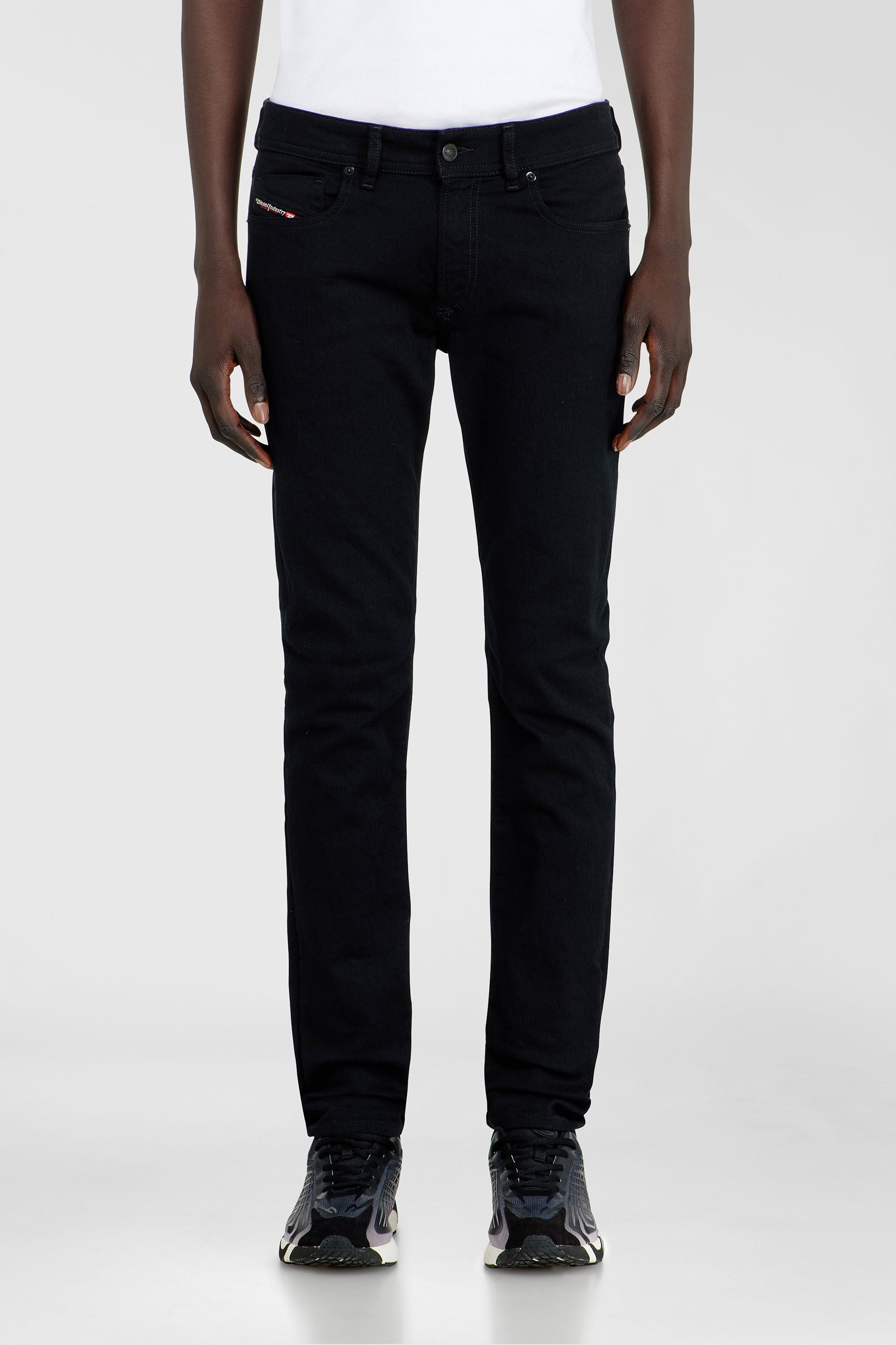 Diesel - Male's Skinny Jeans 1979 Sleenker 09C51, ブラック/ダークグレー - 4