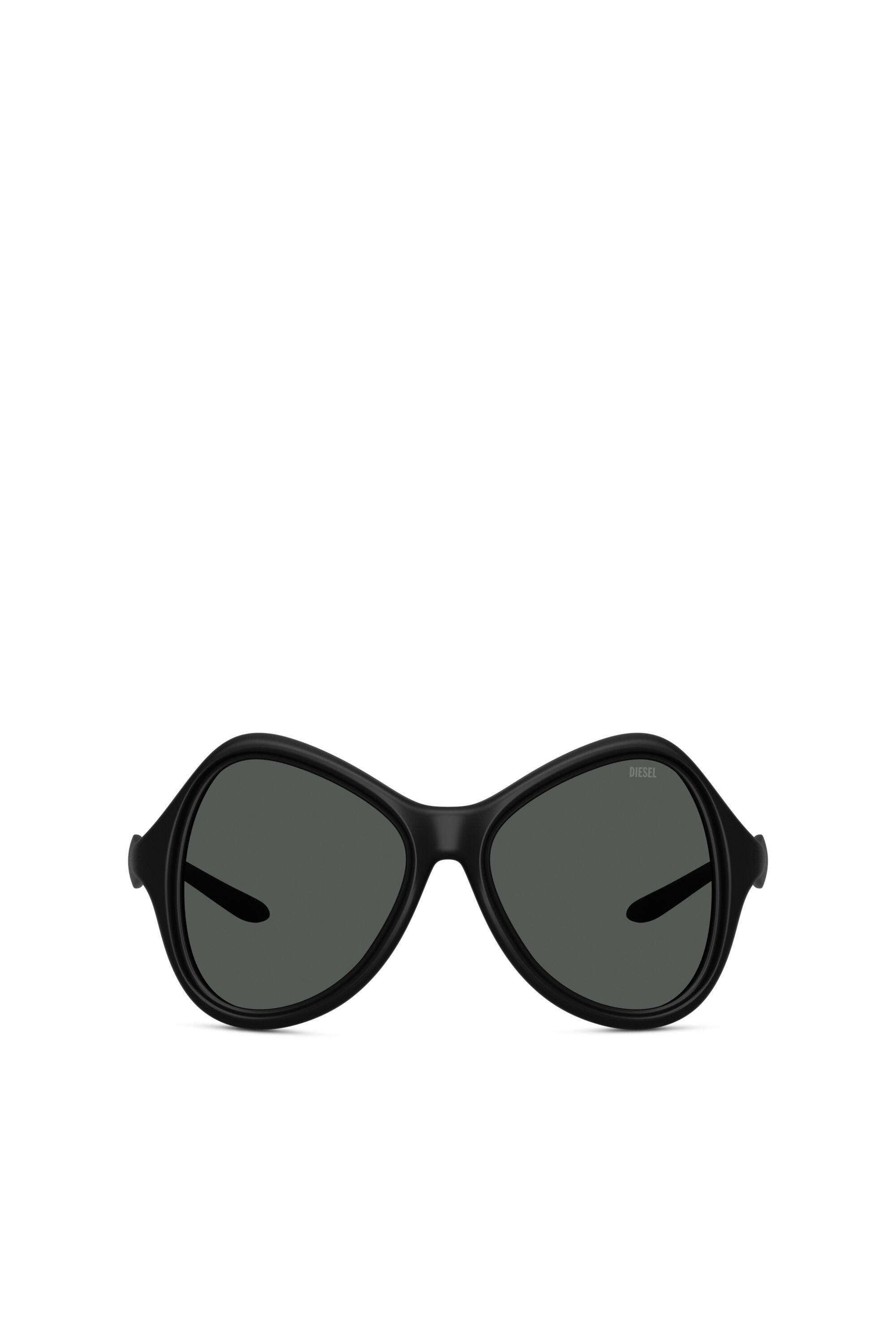 Diesel - 0DL3010U, Unisex's Cat-eye style sunglasses in ブラック - 1