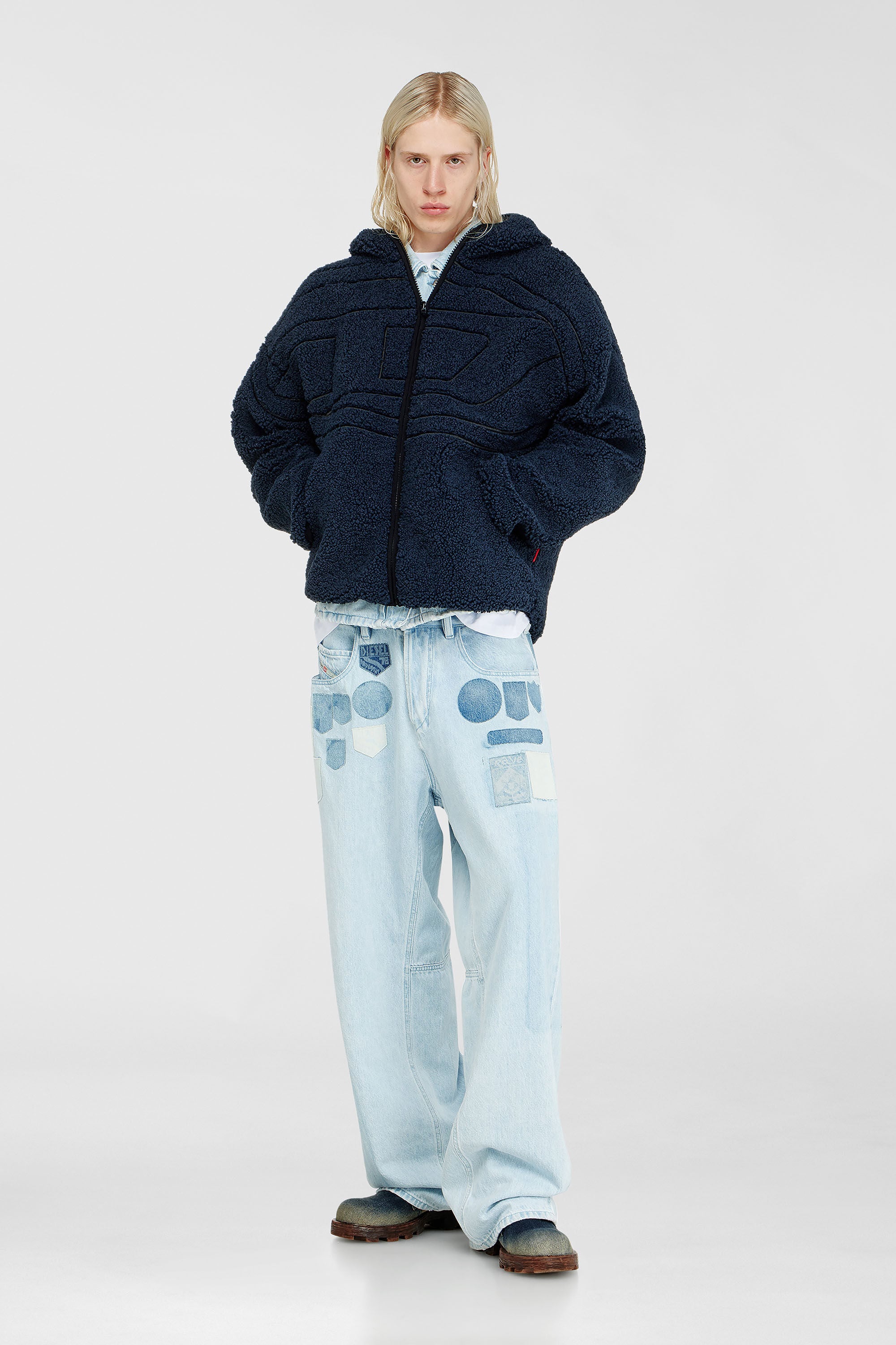 Diesel - S-ZAT, Male's ジャケット in ダークブルー - 1
