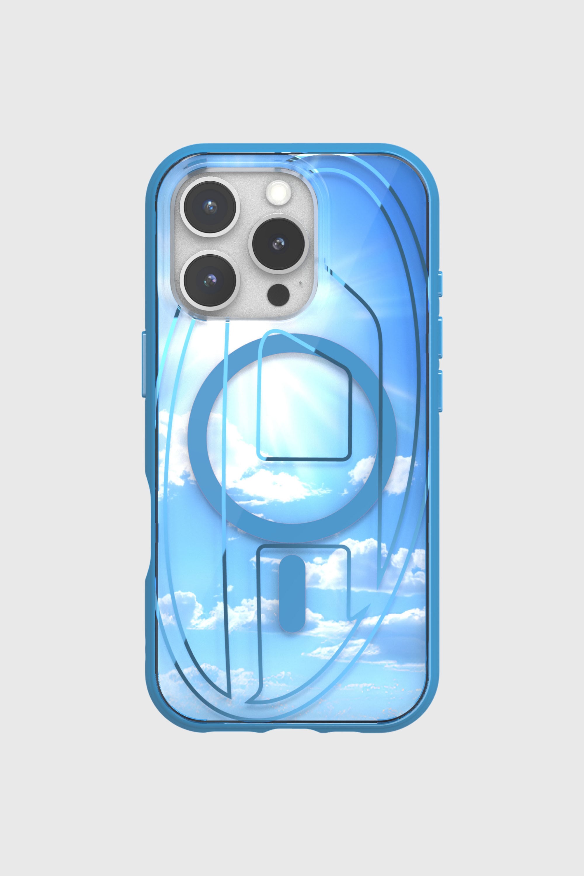 Diesel - 60253 AOP CASE, Unisex's Oval D Case with Magsafe iPhone 16 Pro in アジュール - 2