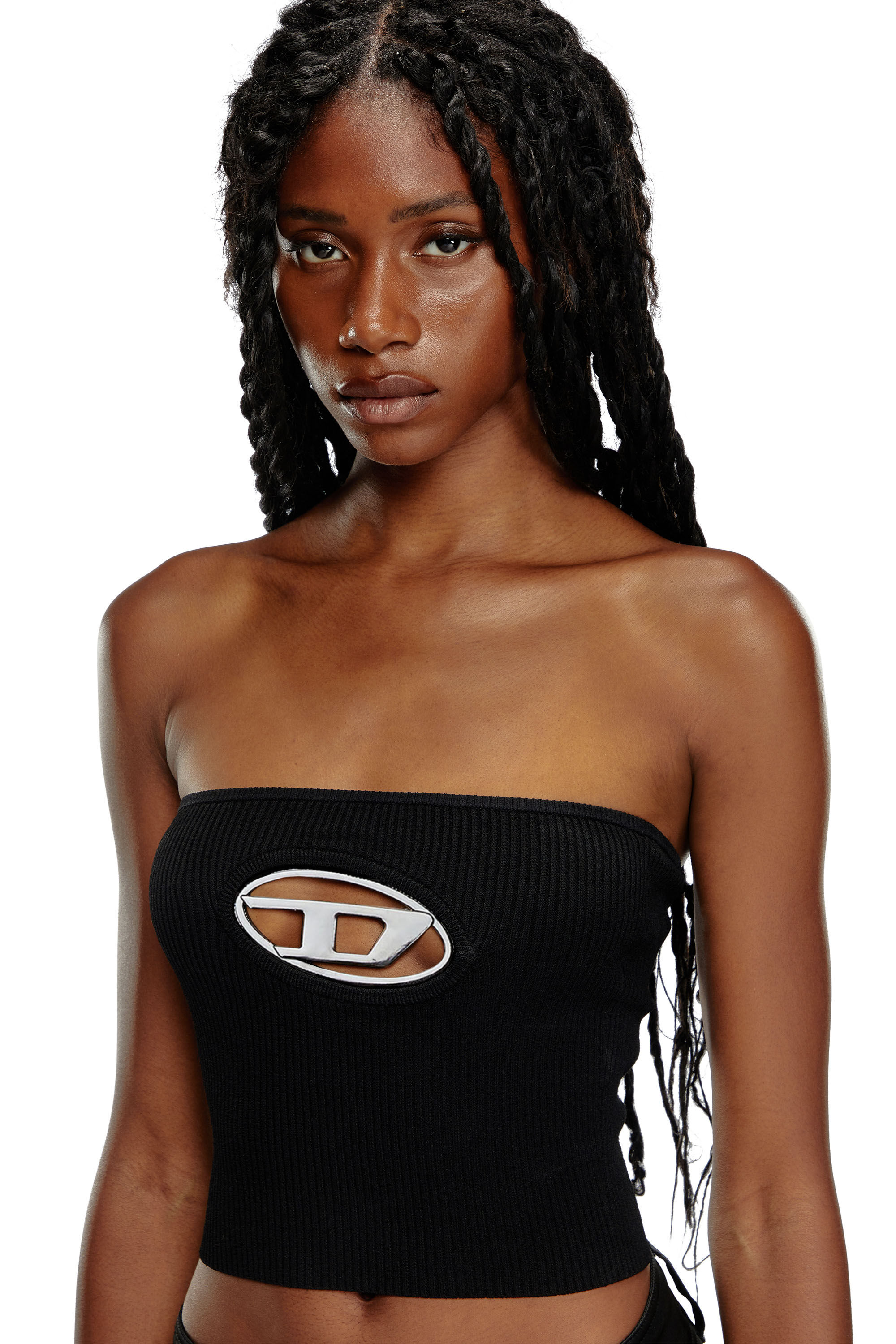 Diesel - M-CLARKSVILLE-A, Female's ニット in ブラック/グレー - 5