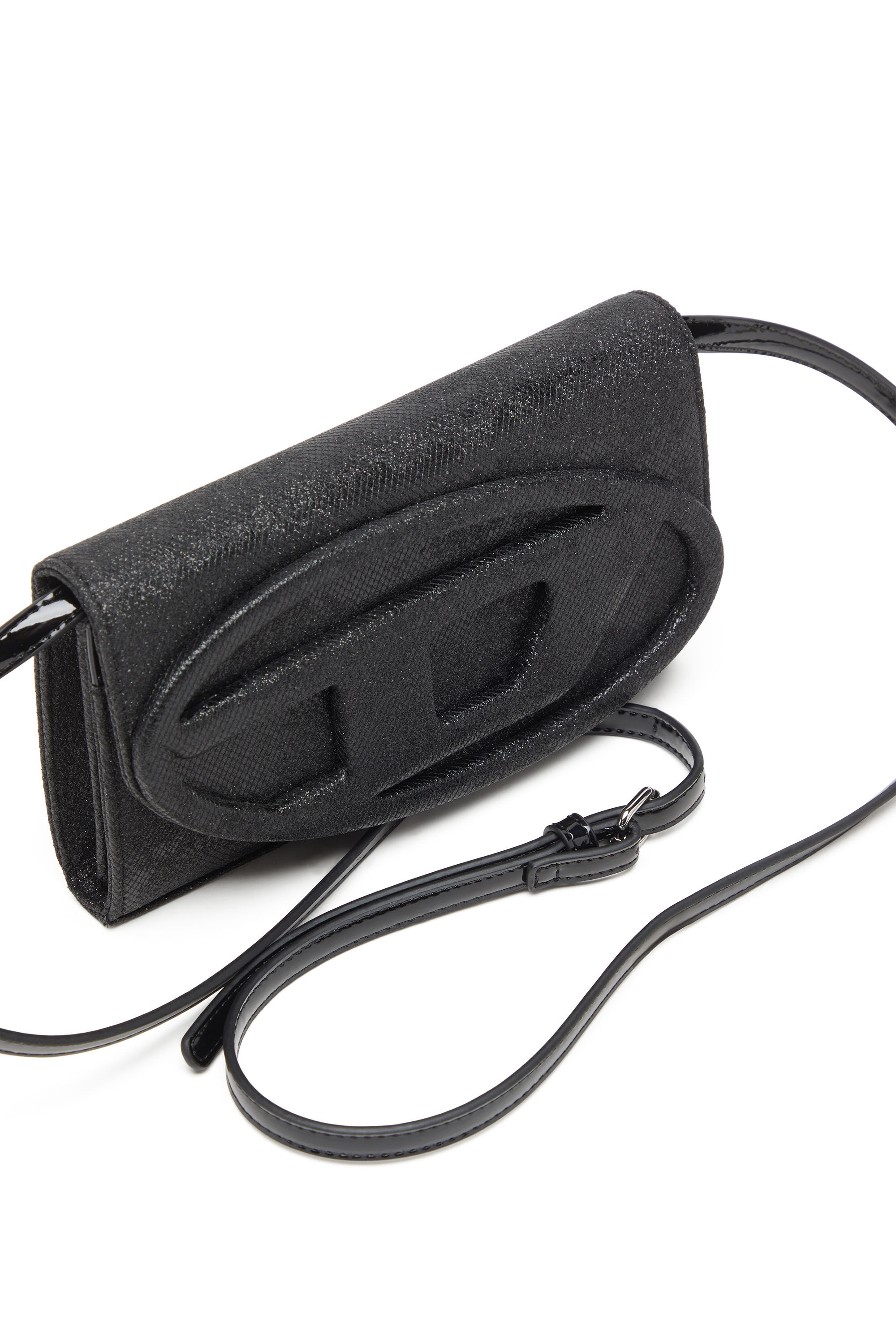 *Diesel*1Dr ストラップ ウォレット 1DR WALLET STRAP Wallet purse in glitter-camo Lurex