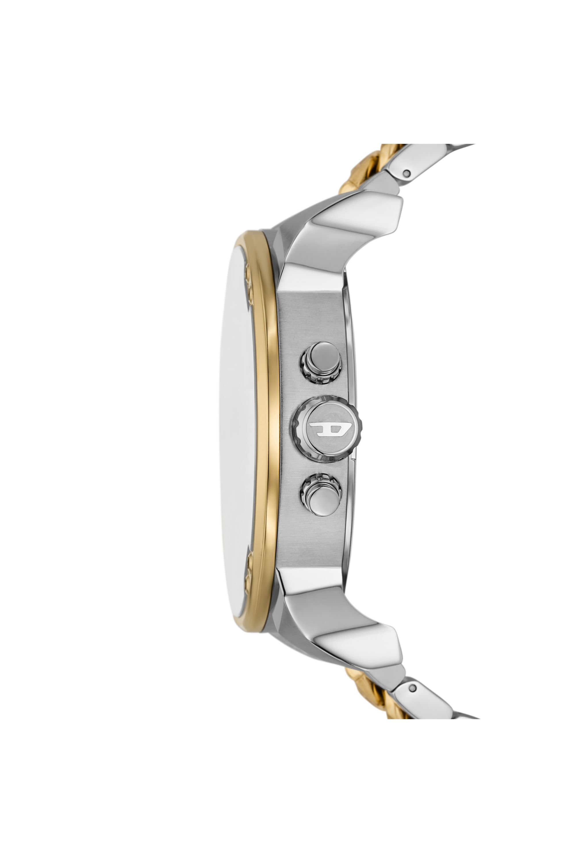 Diesel - DZ7486 WATCH, Male's Mr. Daddy 2.0 Two-Tone Stainless Steel Watch in シルバー/ゴールド - 3