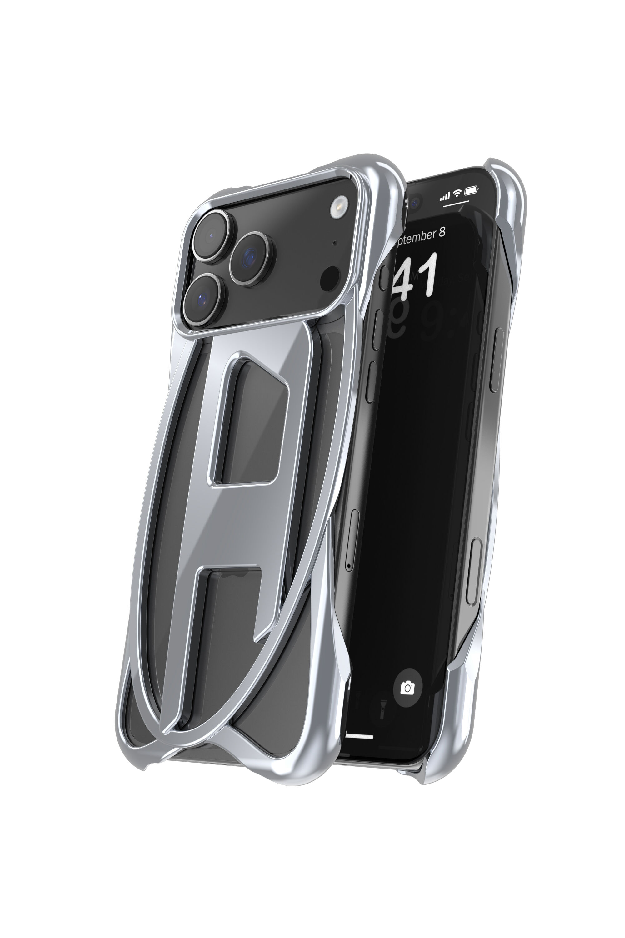Diesel - 60446  D FRAME CASE, Unisex's IPHONE 17 PRO MAX in ダークグレー - 3