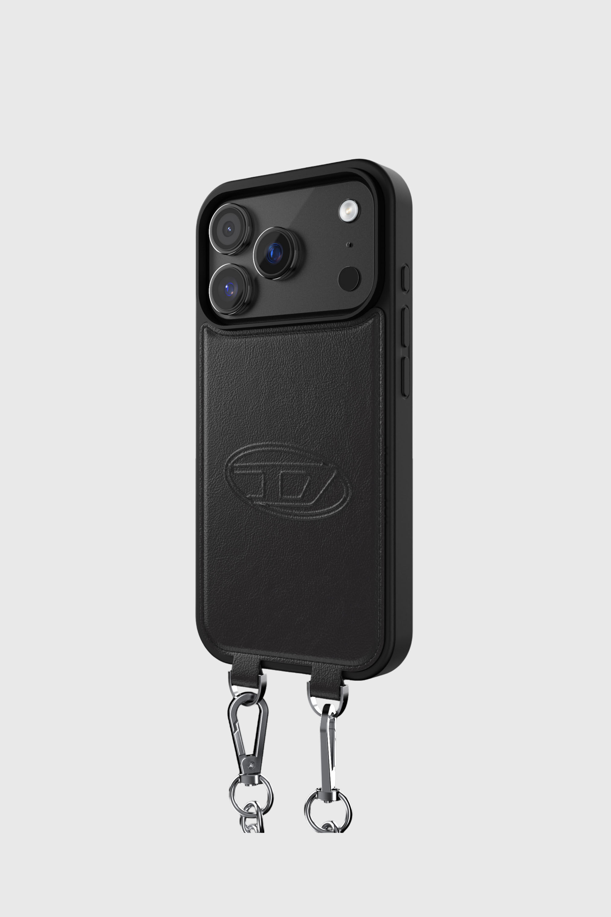 Diesel - 60662 MOULDED CASE, Unisex's Oval D case with wrist strap and MagSafe for iPhone 17 Pro in ブラック - 4