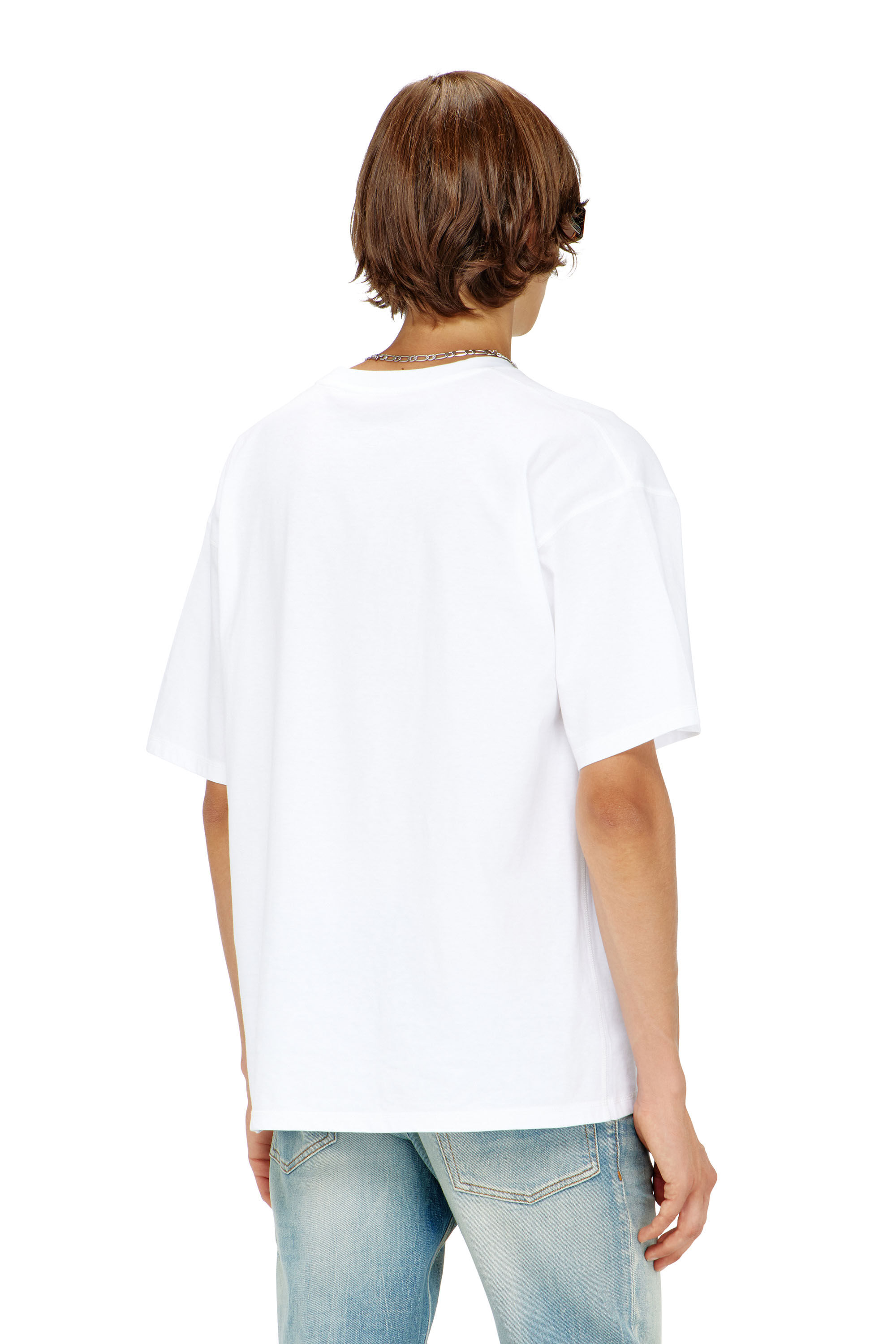 Diesel - T-LUCIEN-IHBI, Male's Tシャツ in ホワイト - 4