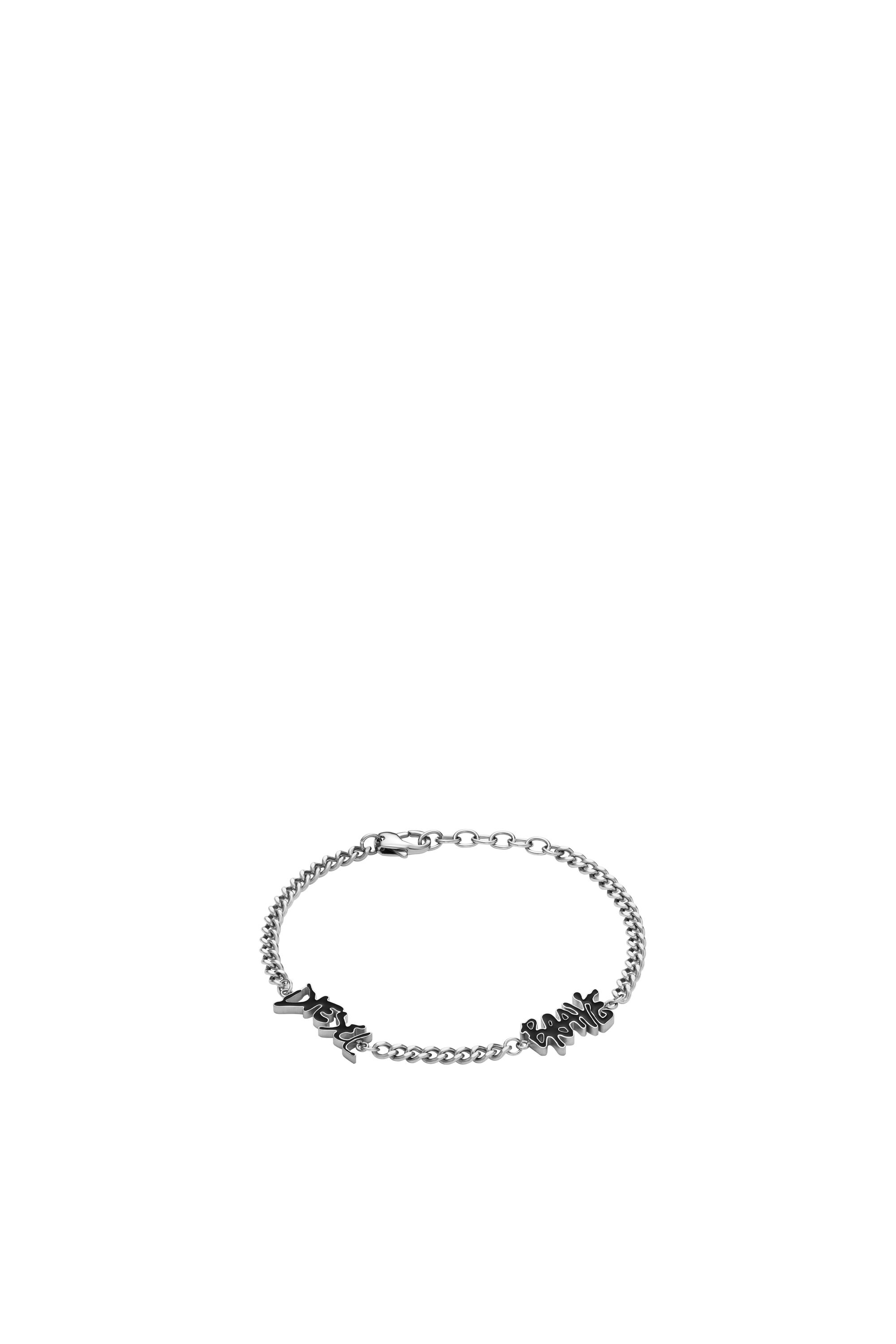 Diesel - DX1466, Unisex's ブレスレット in シルバー/ブラック - 1