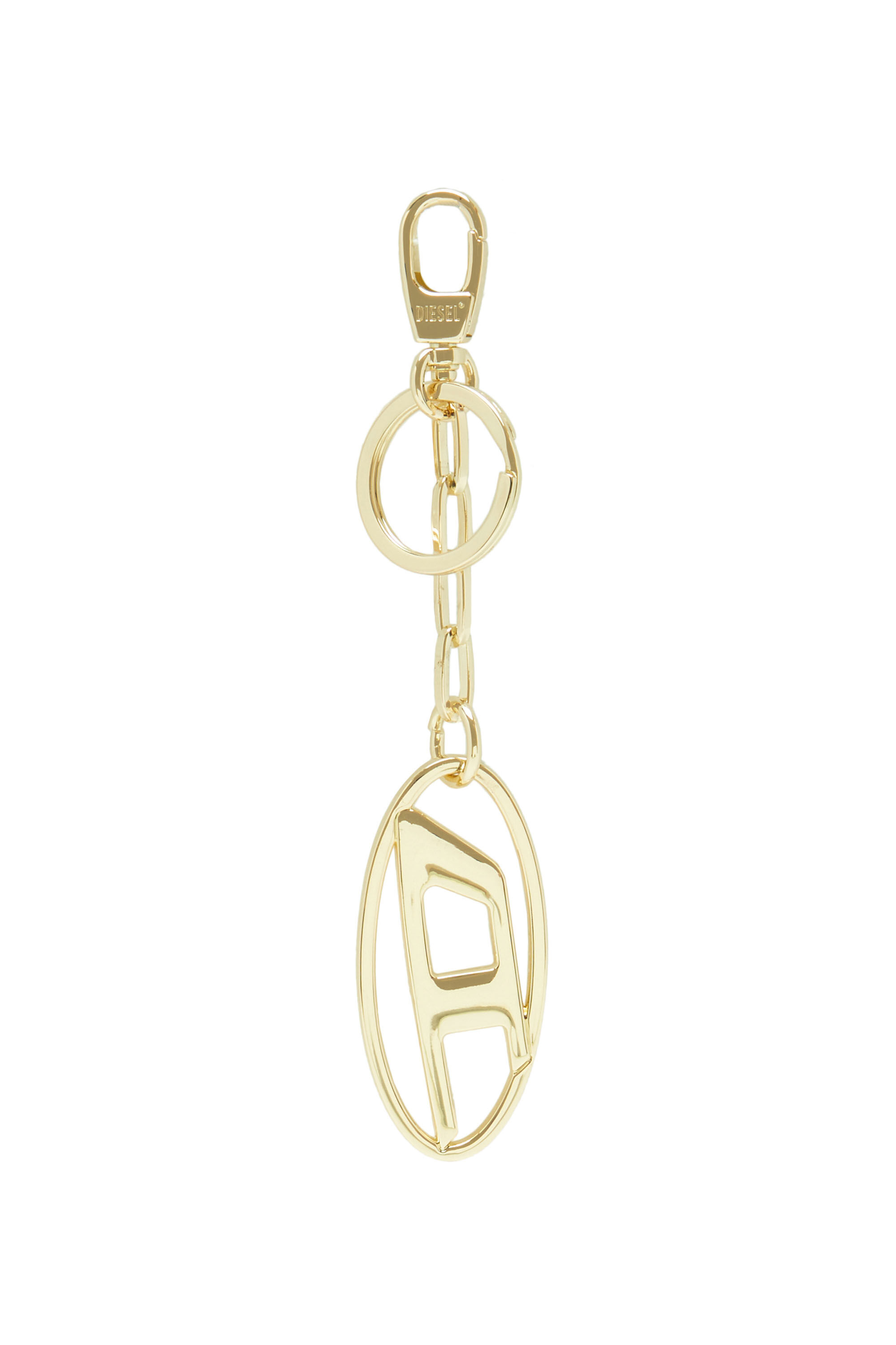 Diesel - HOLY-C, Unisex's Metal keyring with logo plaque in ゴールド - 1