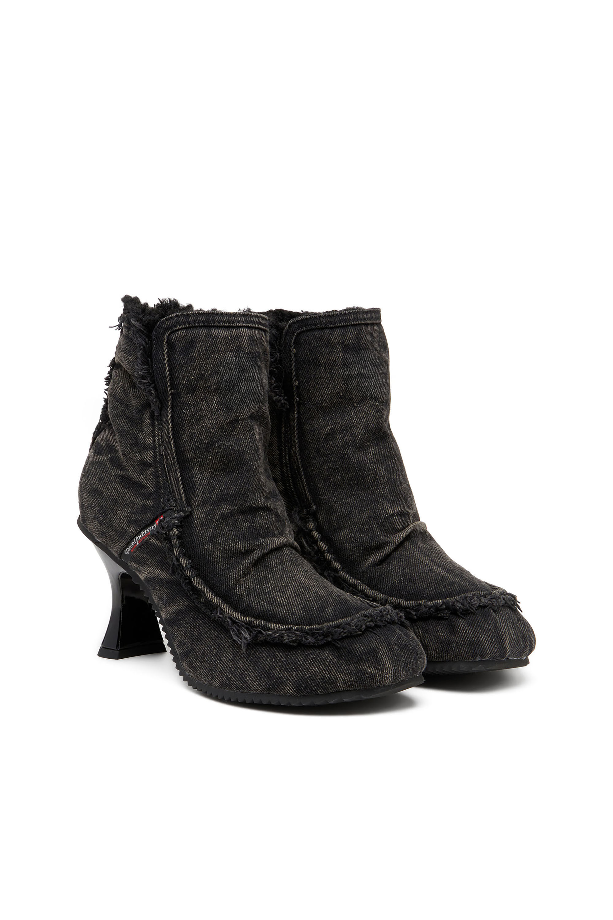 【美品】DIESEL ブラック アンクルブーツ 36サイズ ZARA - ZARA レザーヒール アンクルブーツ 36サイズ ブラックの