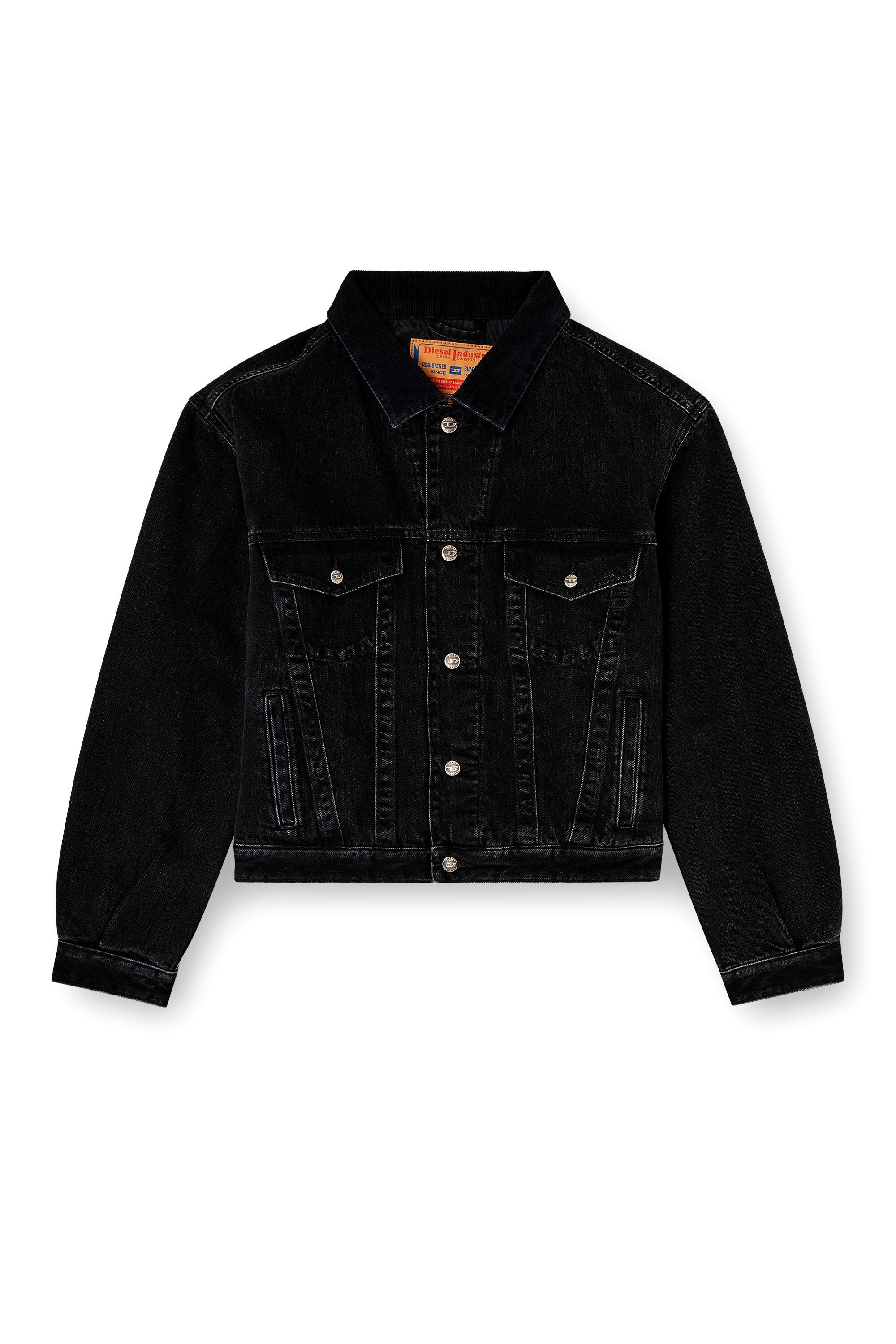 Diesel - D-RANGER-T, Unisex's デニムジャケット in ブラック - 2