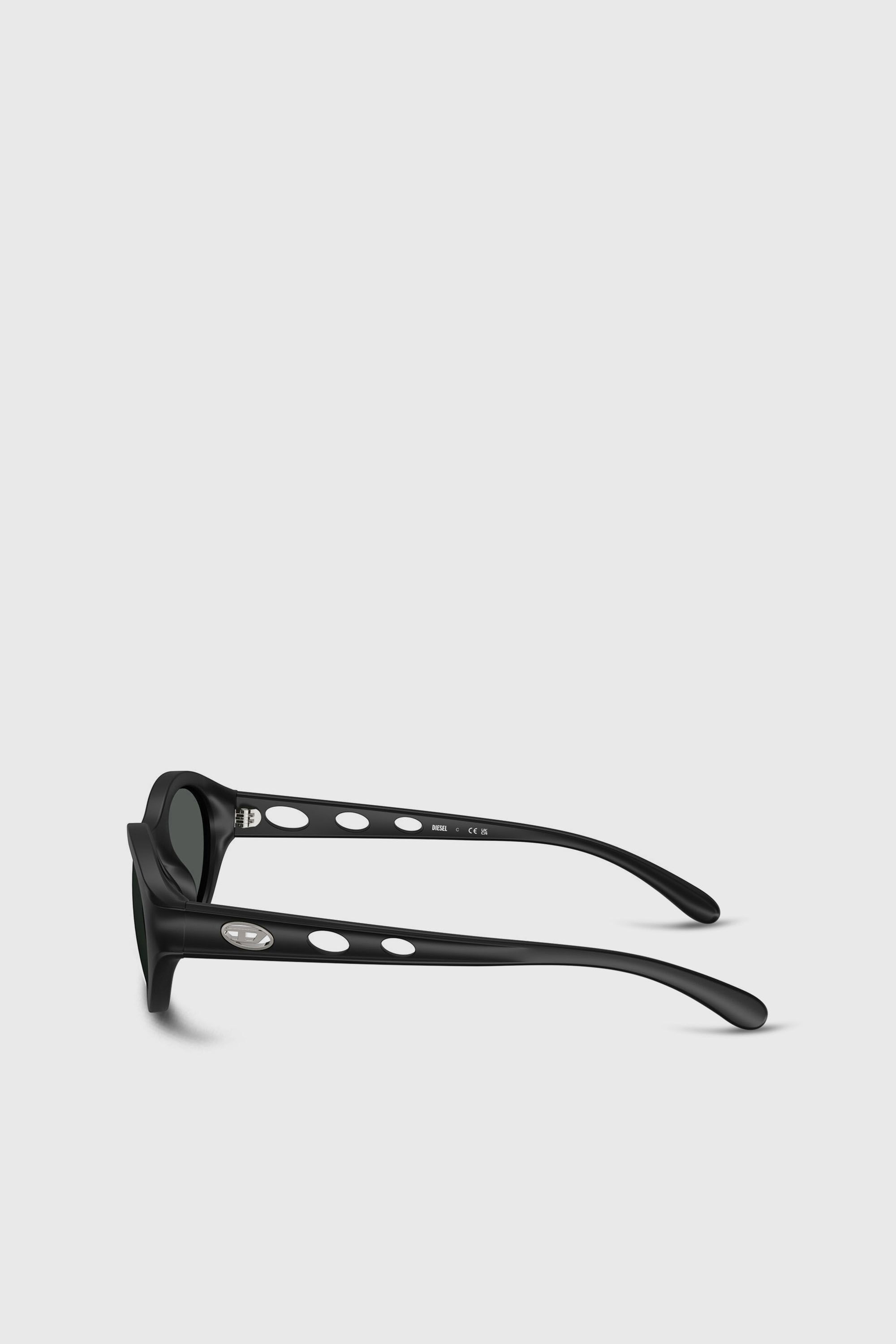Diesel - 0DL3005U, Unisex's Oval sunglasses in ブラック - 2