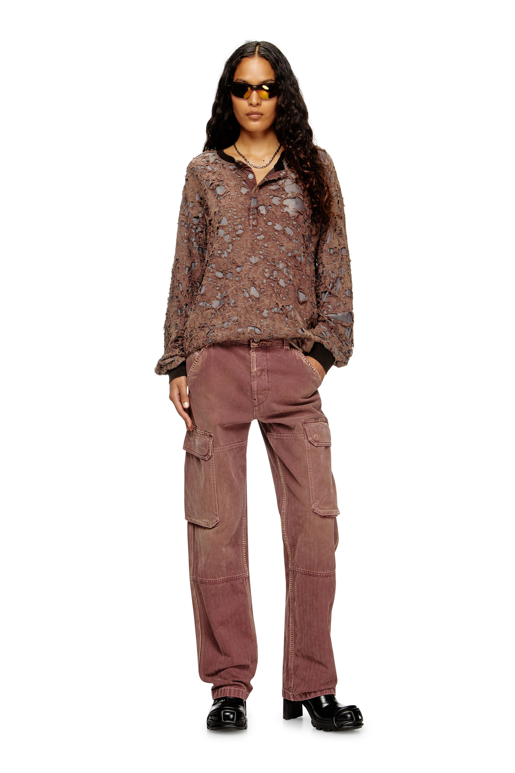 Diesel - Female's Regular Jeans D-Pot 09M93, ブラウン - 1