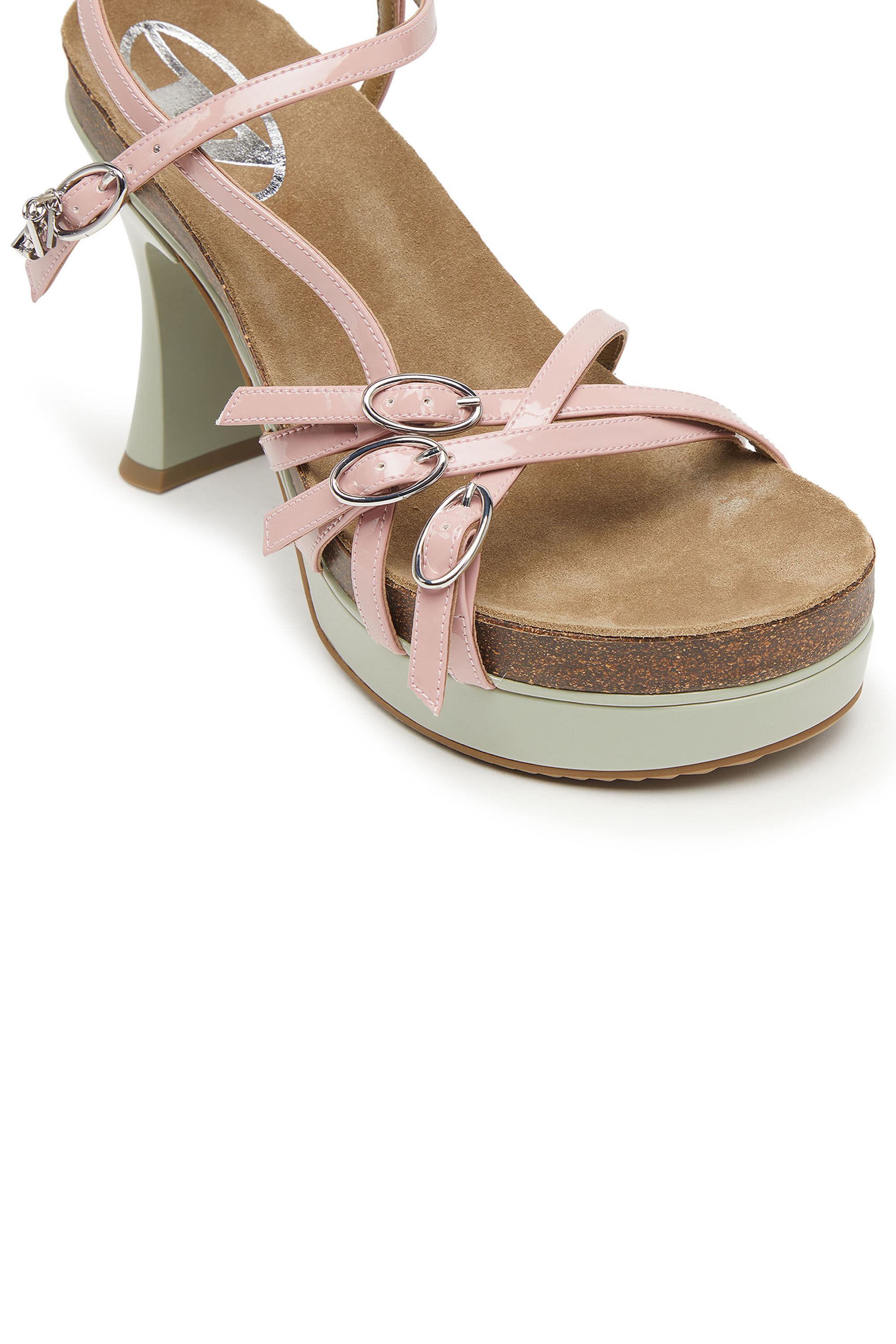 Diesel - D-WOODSTOCK 105 SANDAL, Female's サンダル in ピンク/ホワイト - 7