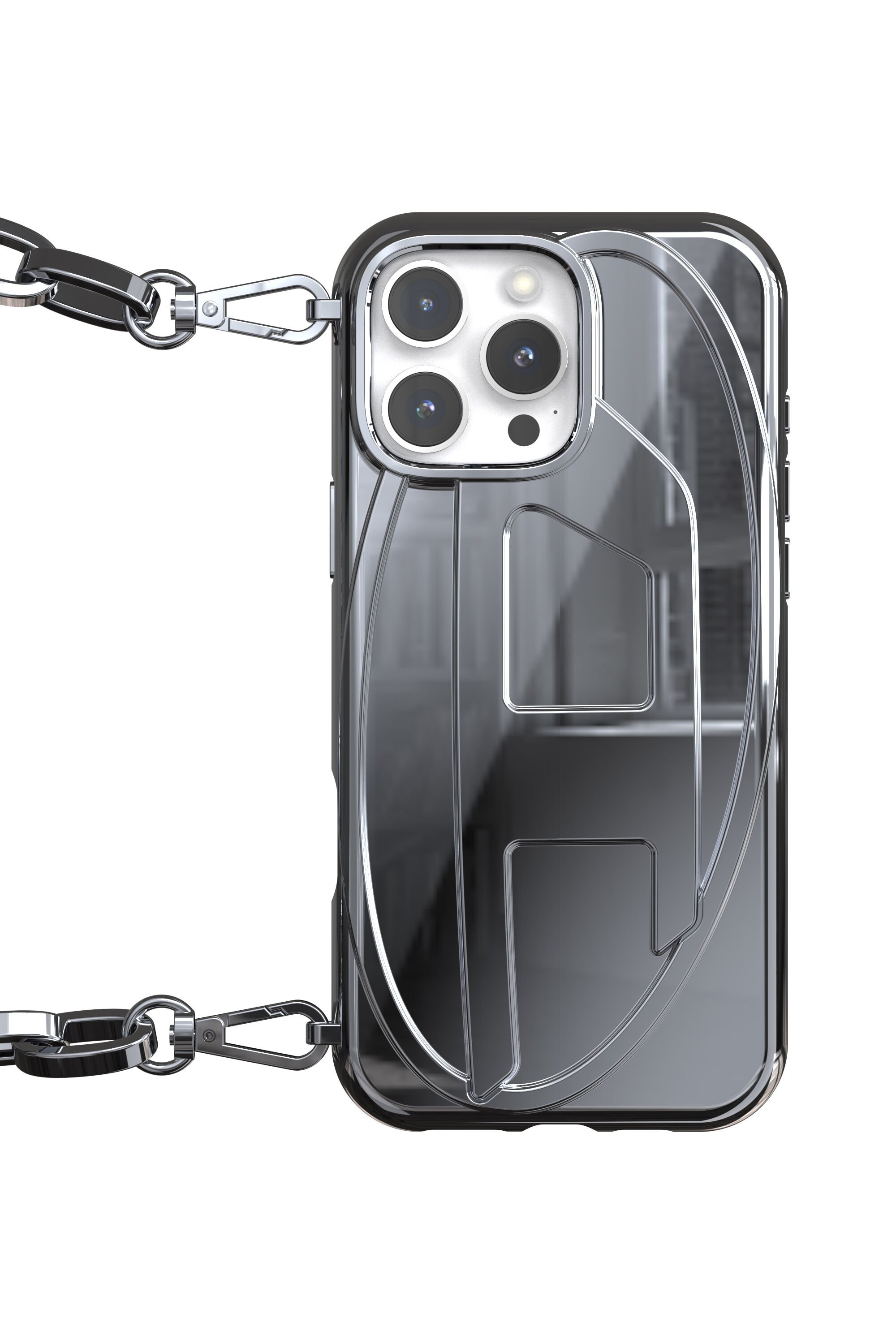 Diesel - 60260 MOULDED CASE, Unisex's Oval D Chain Case iPhone 16 Pro Max in ブラック - 4