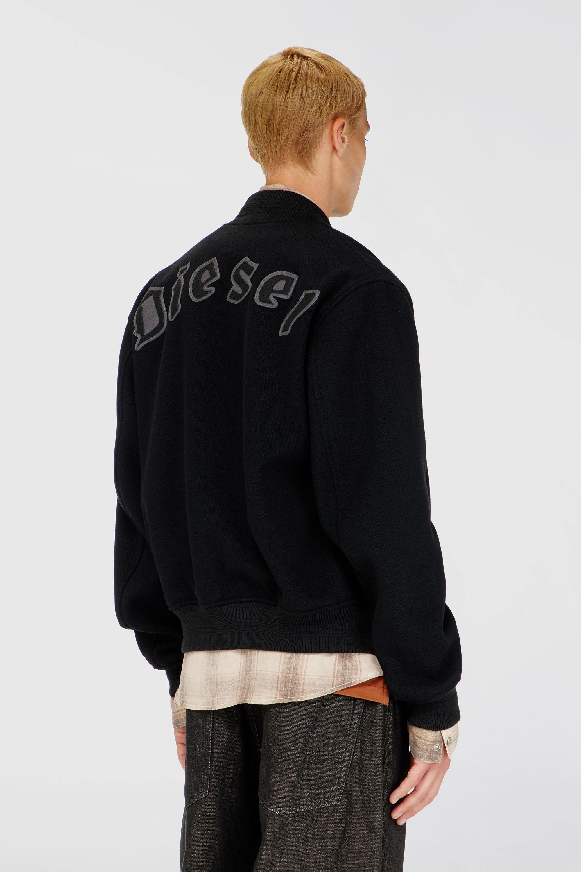 Diesel - J-ARRY-WRD, Male's ボンバージャケット in ブラック - 5