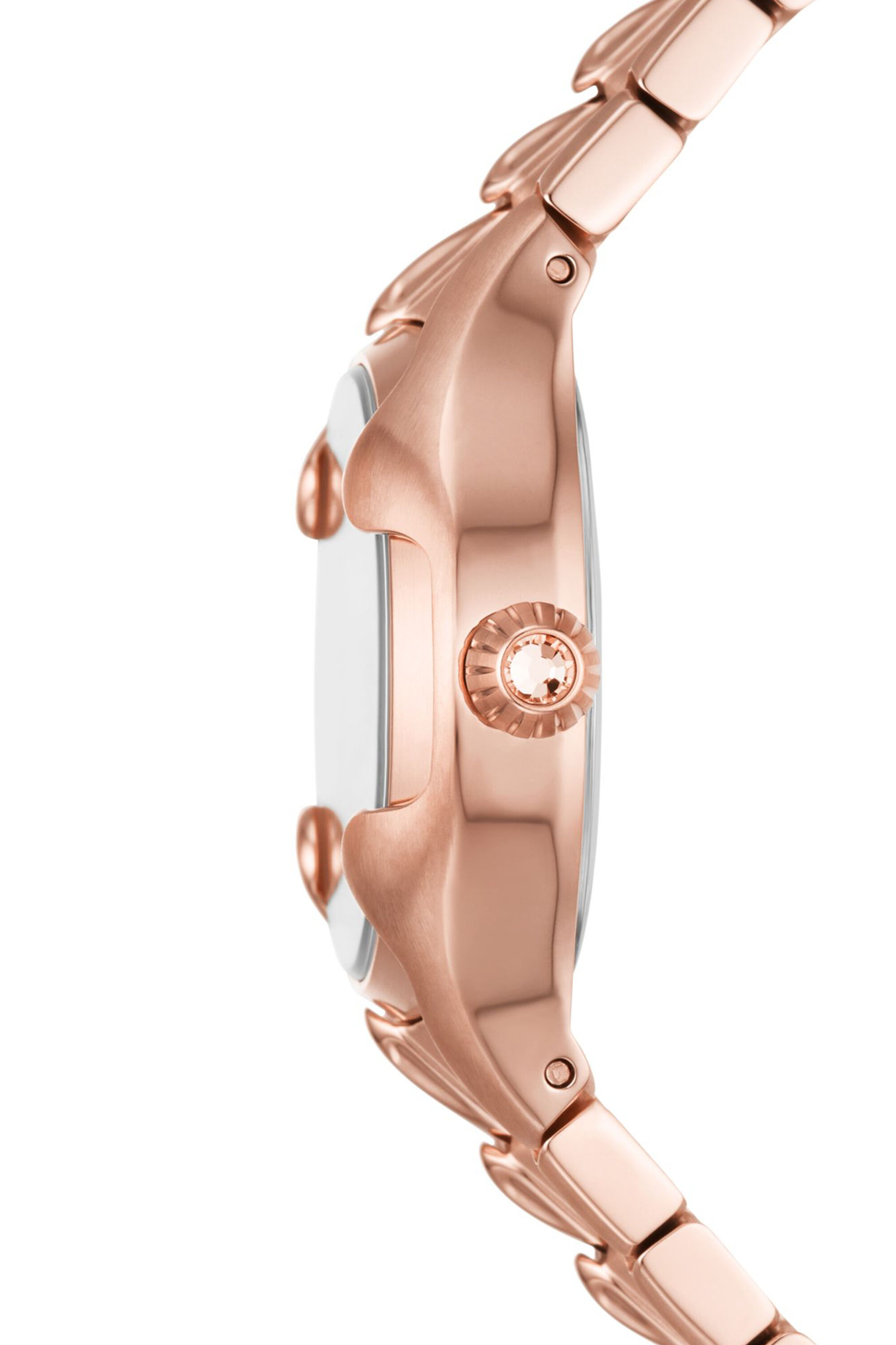 DZ5604 Vert three-hand rose gold-tone stainless steel watch 