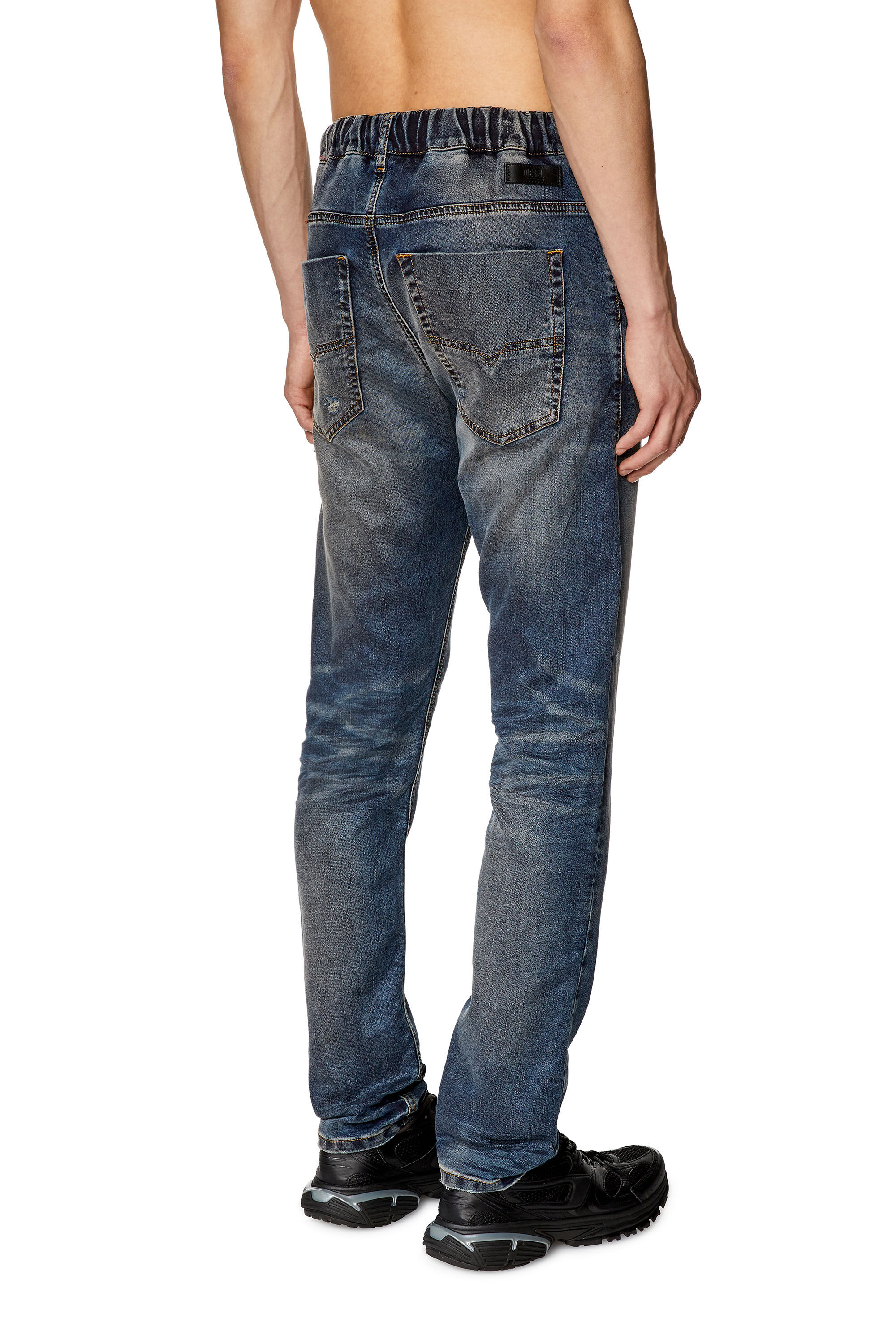 Diesel - Male's Tapered 2030 D-Krooley Joggjeans® E9H98, ダークブルー - 4