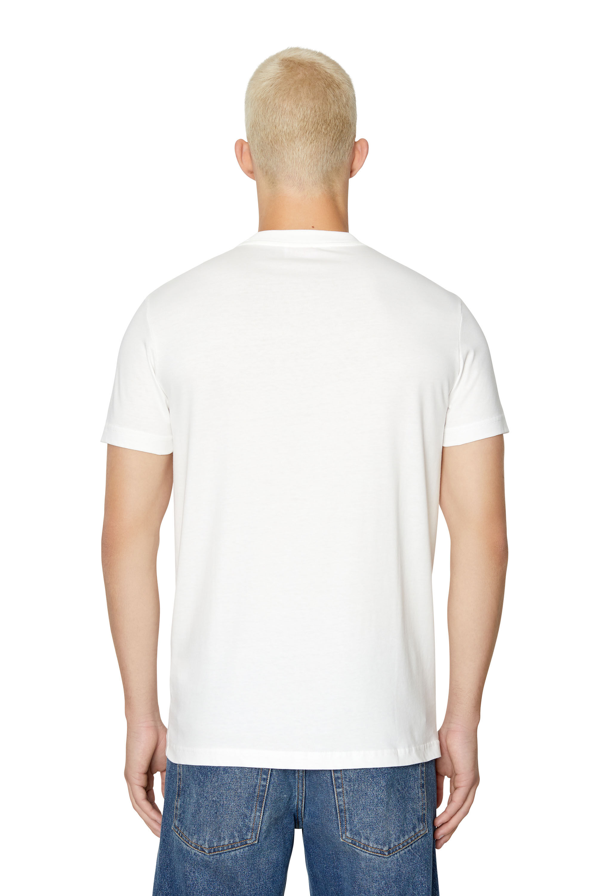 DIESEL T-shirt with shoulder bands アイボリー