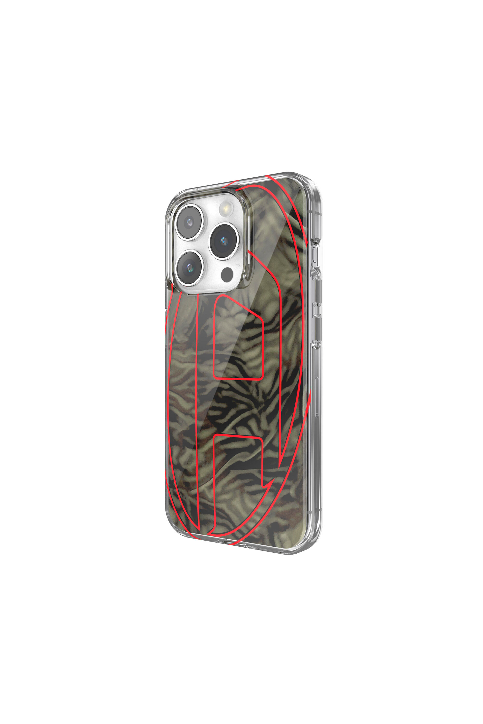 Diesel - 60052 AOP CASE, Unisex's iPhone 15 Pro in レッド/グリーン - 4