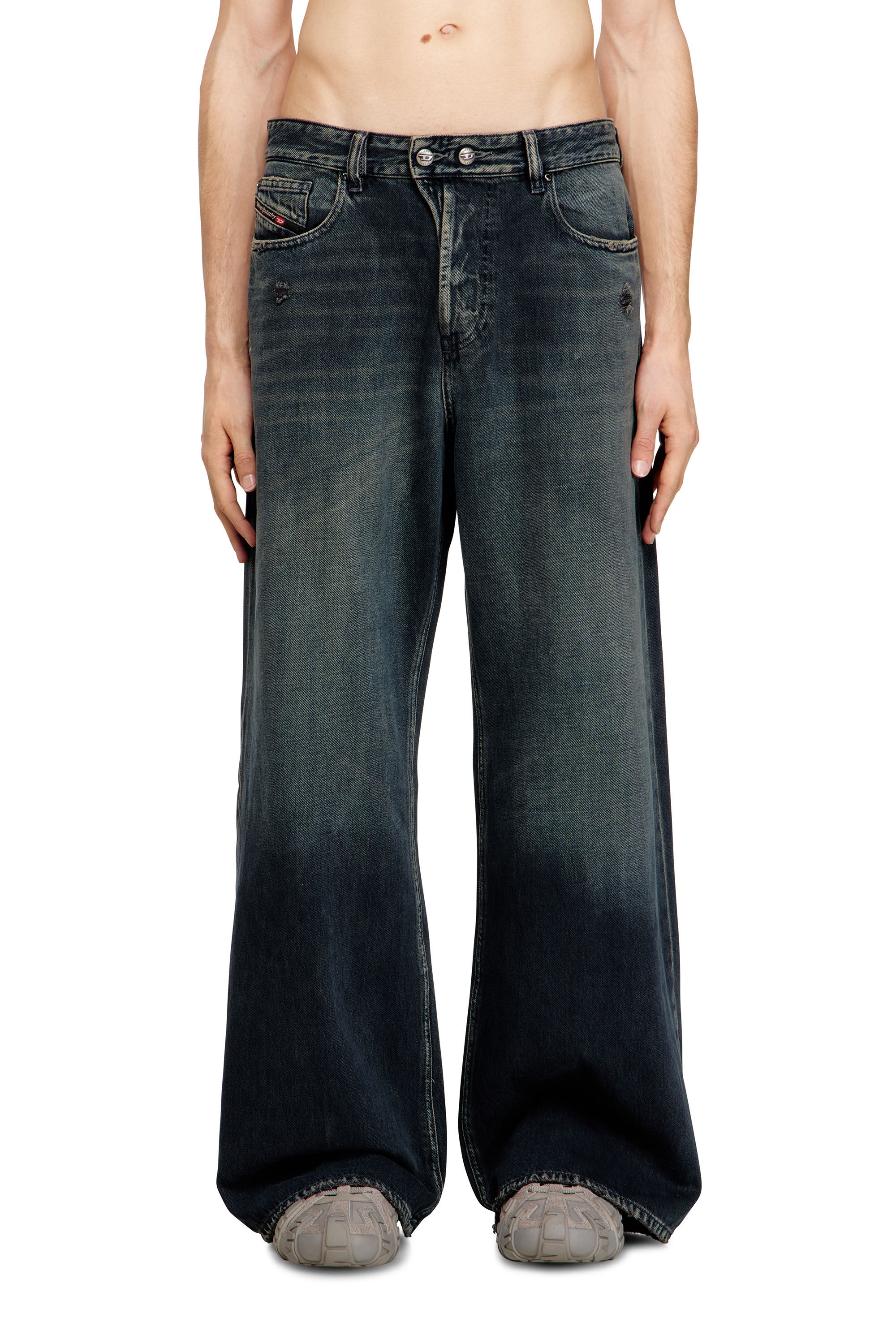 Diesel - Female's Relaxed Jeans 1996 D-Sire 09N67, ダークブルー - 4