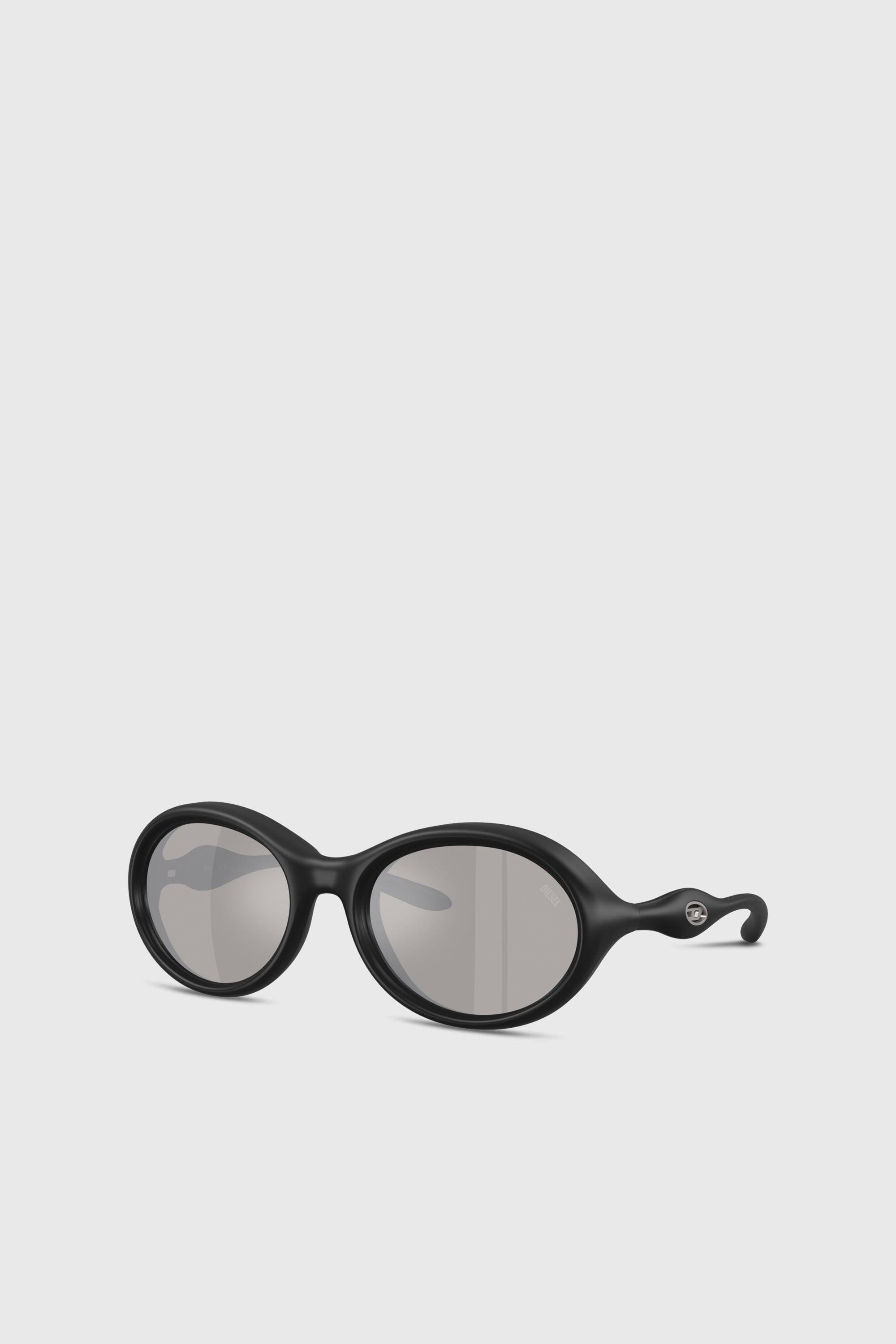 Diesel - 0DL3009U, Unisex's Oval sunglasses in ブラック - 4